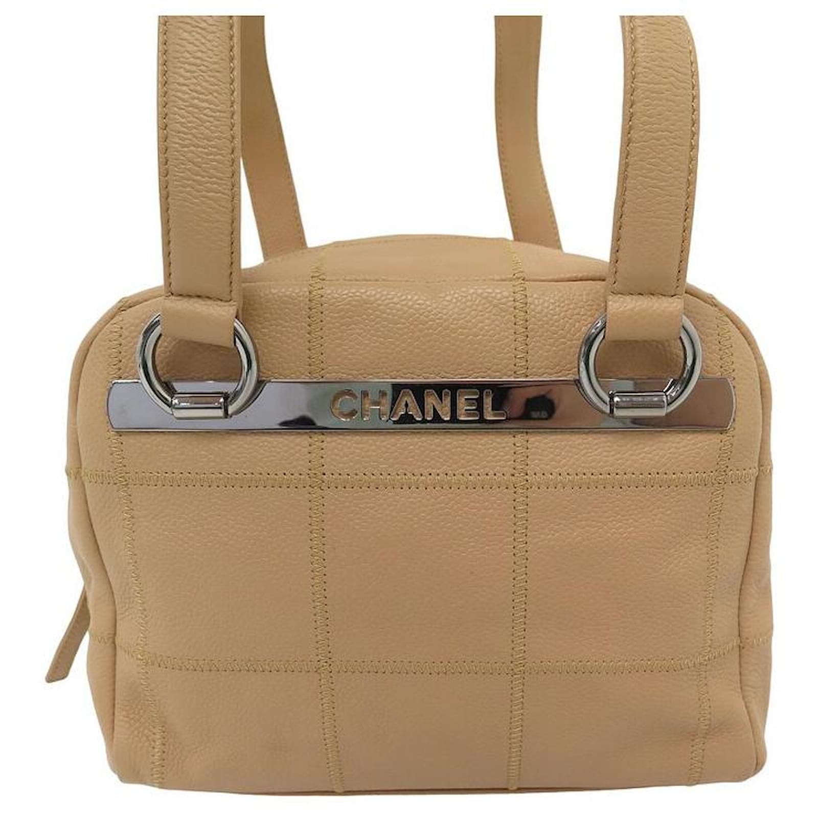 Chanel Square Quilt LAX Bowler Bag - Neutrals Shoulder Bags