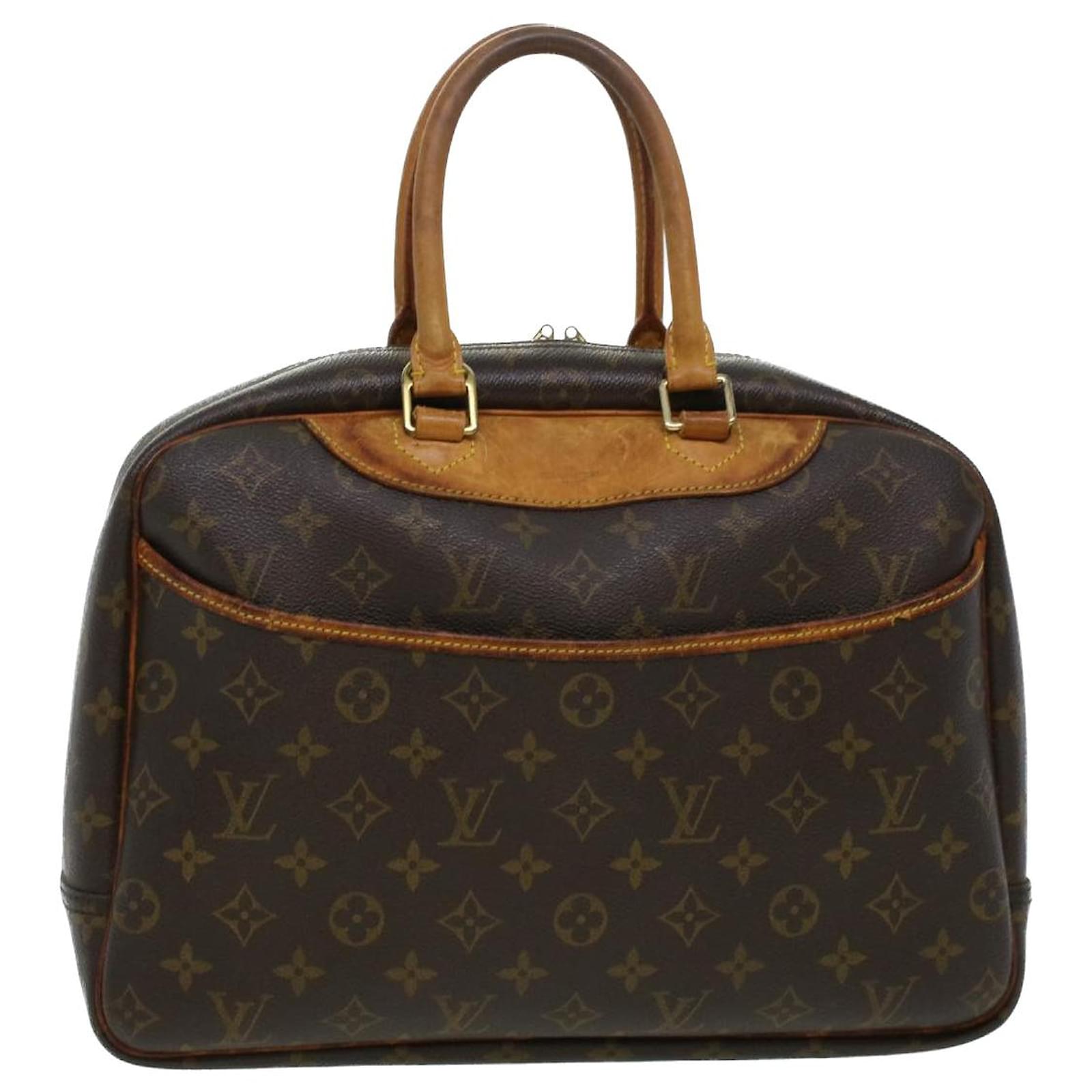 Louis Vuitton LOUIS VUITTON Monogram Deauville Hand Bag M47270 LV Auth  fm1876