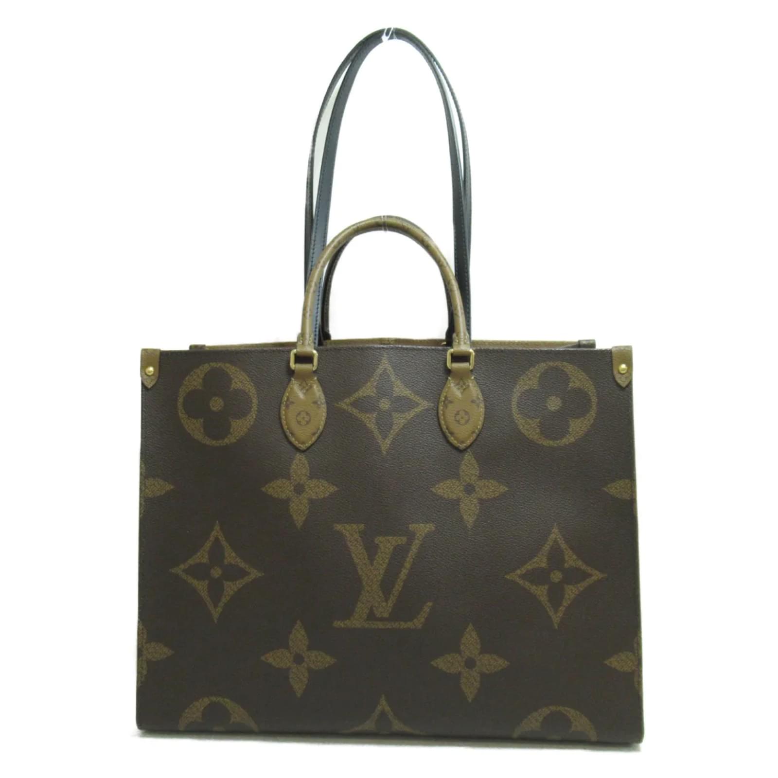 Louis Vuitton Monogram Giant Reverse OnTheGo GM M45320 Brown Cloth  ref.961991 - Joli Closet
