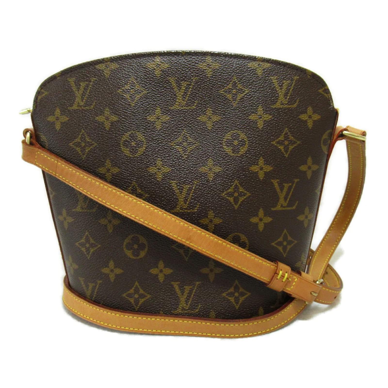 Louis Vuitton Louis Vuitton Drouot Ebene Damier Canvas Shoulder Bag