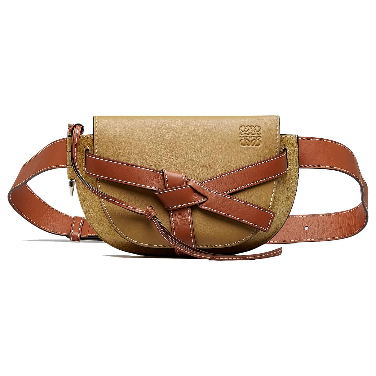Loewe Brown Leather Gate Belt Bag Loewe