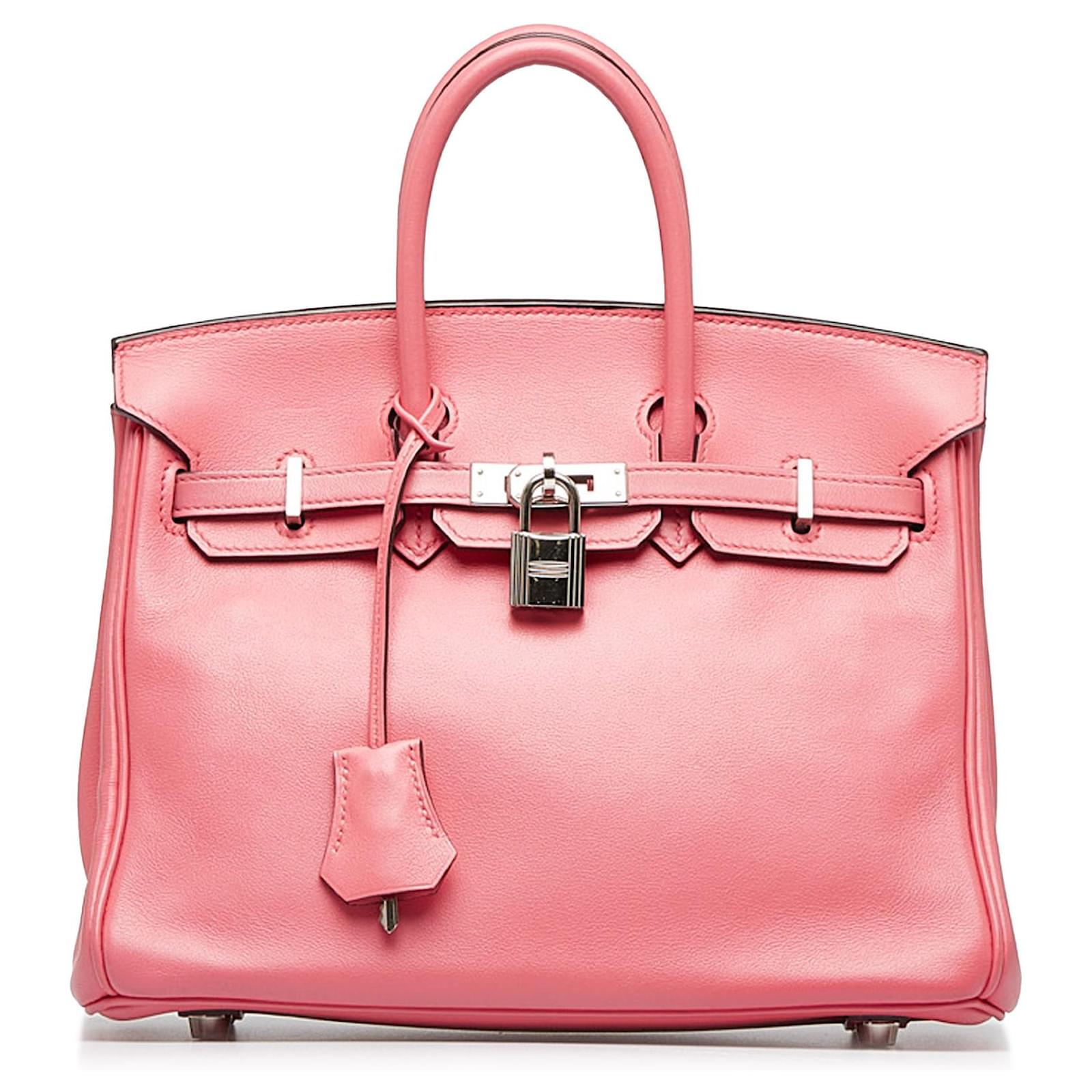 Hermès Hermes Pink Swift Birkin 25 Leather Pony-style calfskin ref ...