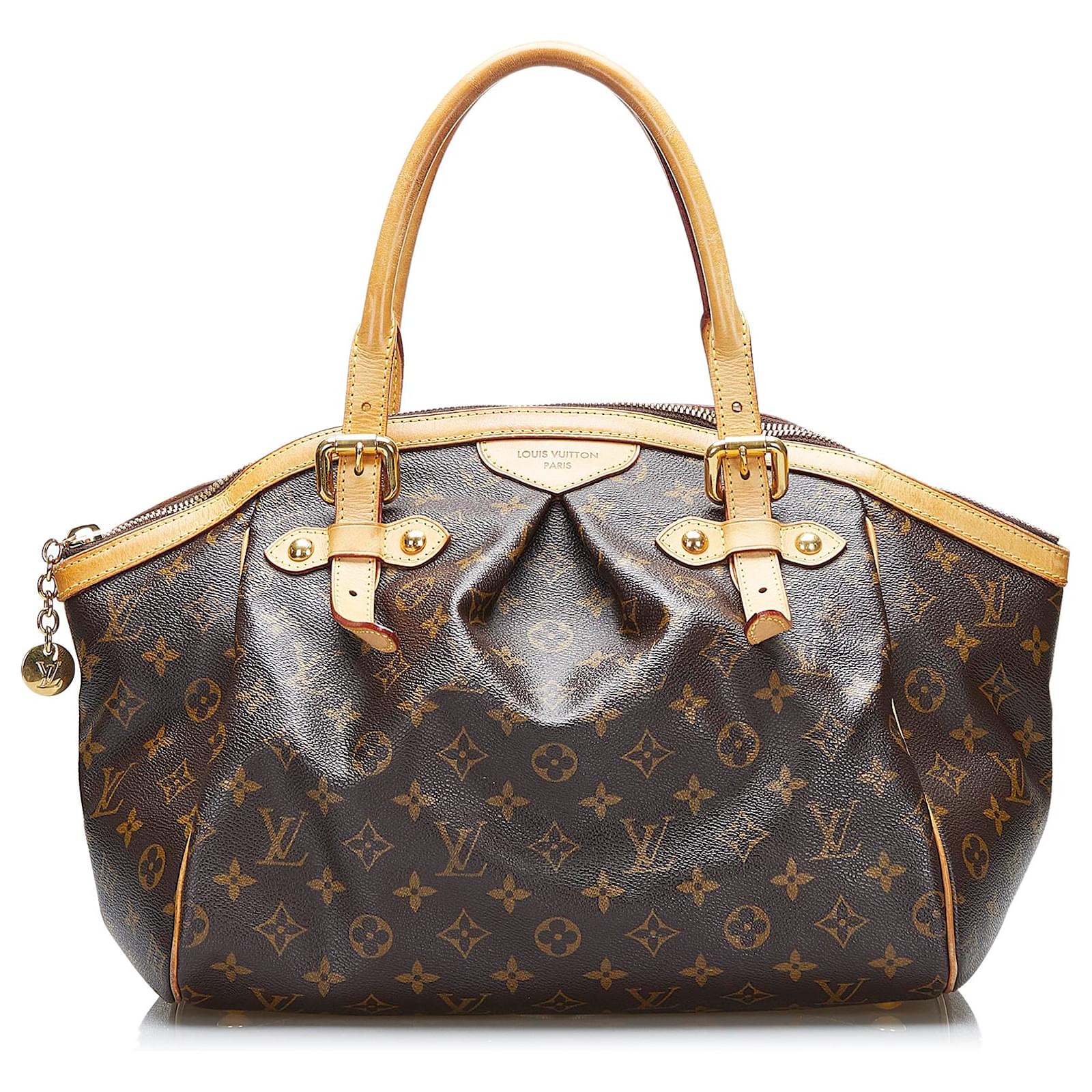 Louis Vuitton Monogram Canvas GM Leather Tote Tivoli Shoulder Bag