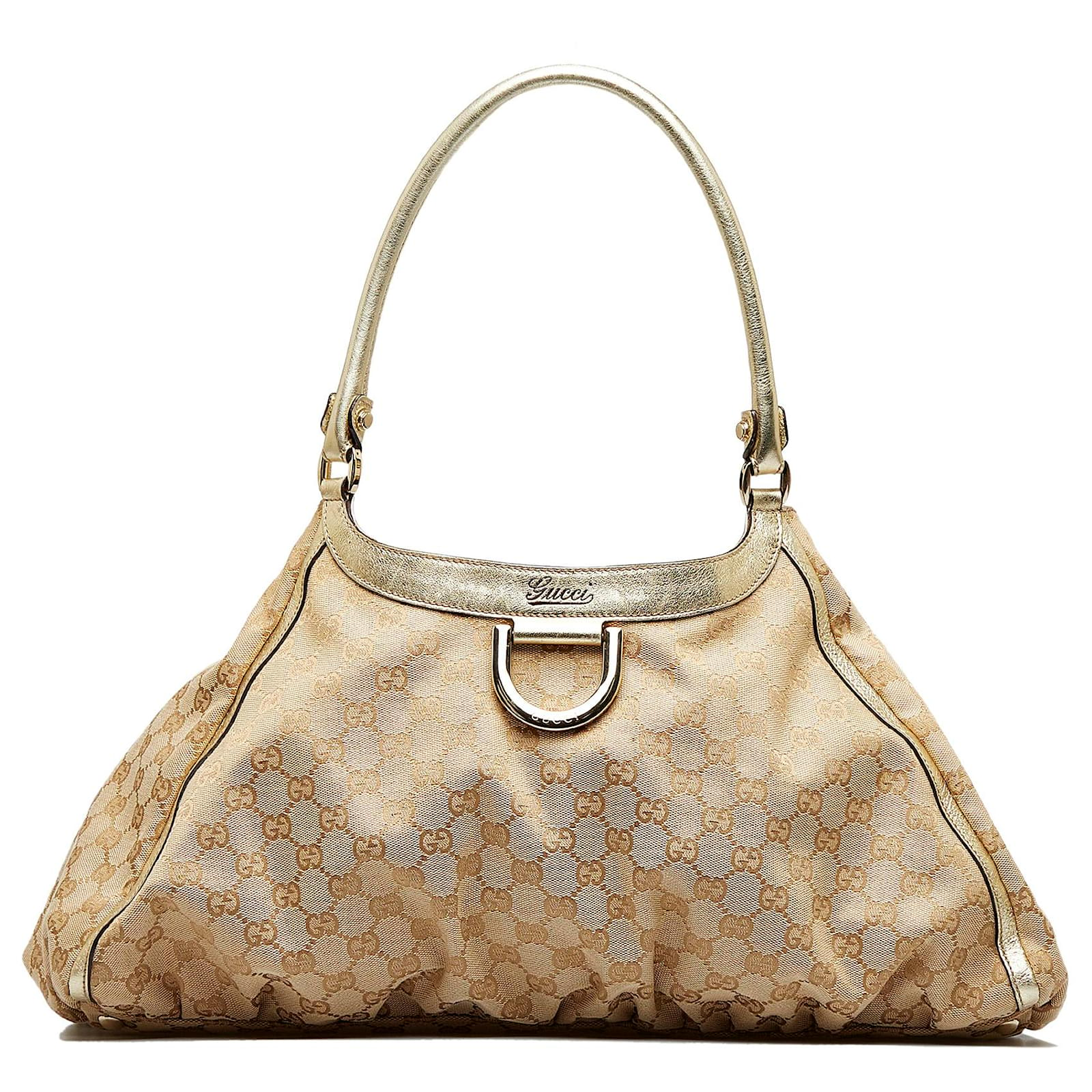 Gucci White Large Abbey D-Ring Hobo