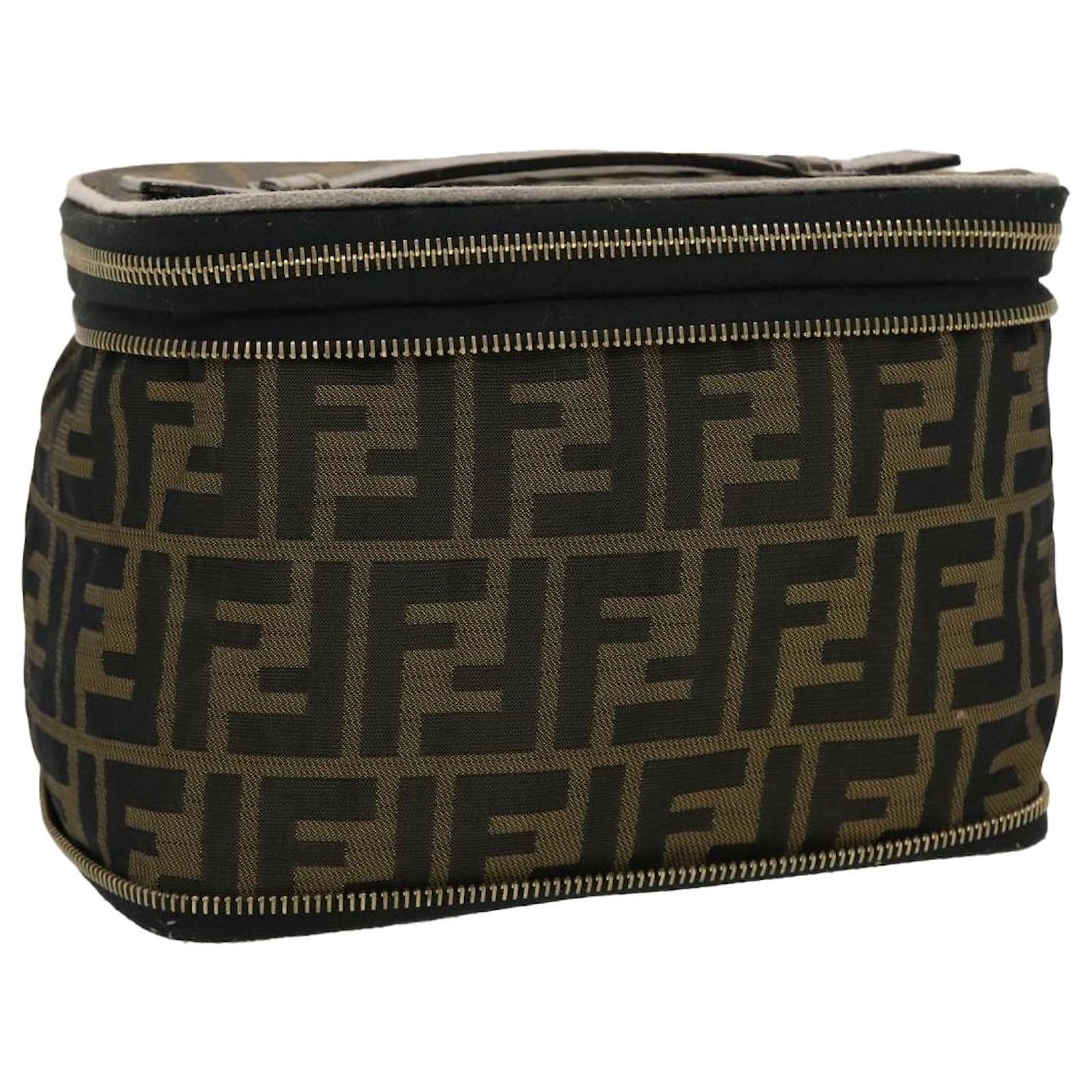 Fendi Zucca Beauty Case in Brown