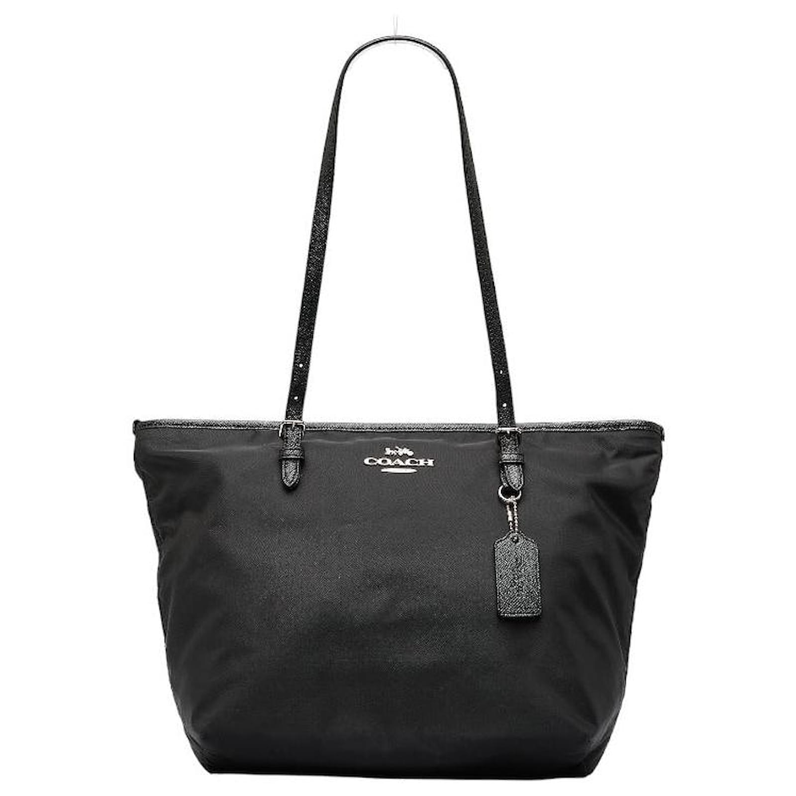 Coach Nylon Tragetasche Canvas Tragetasche F25907 in guter Kondition Schwarz Leinwand ref.945918 Joli Closet