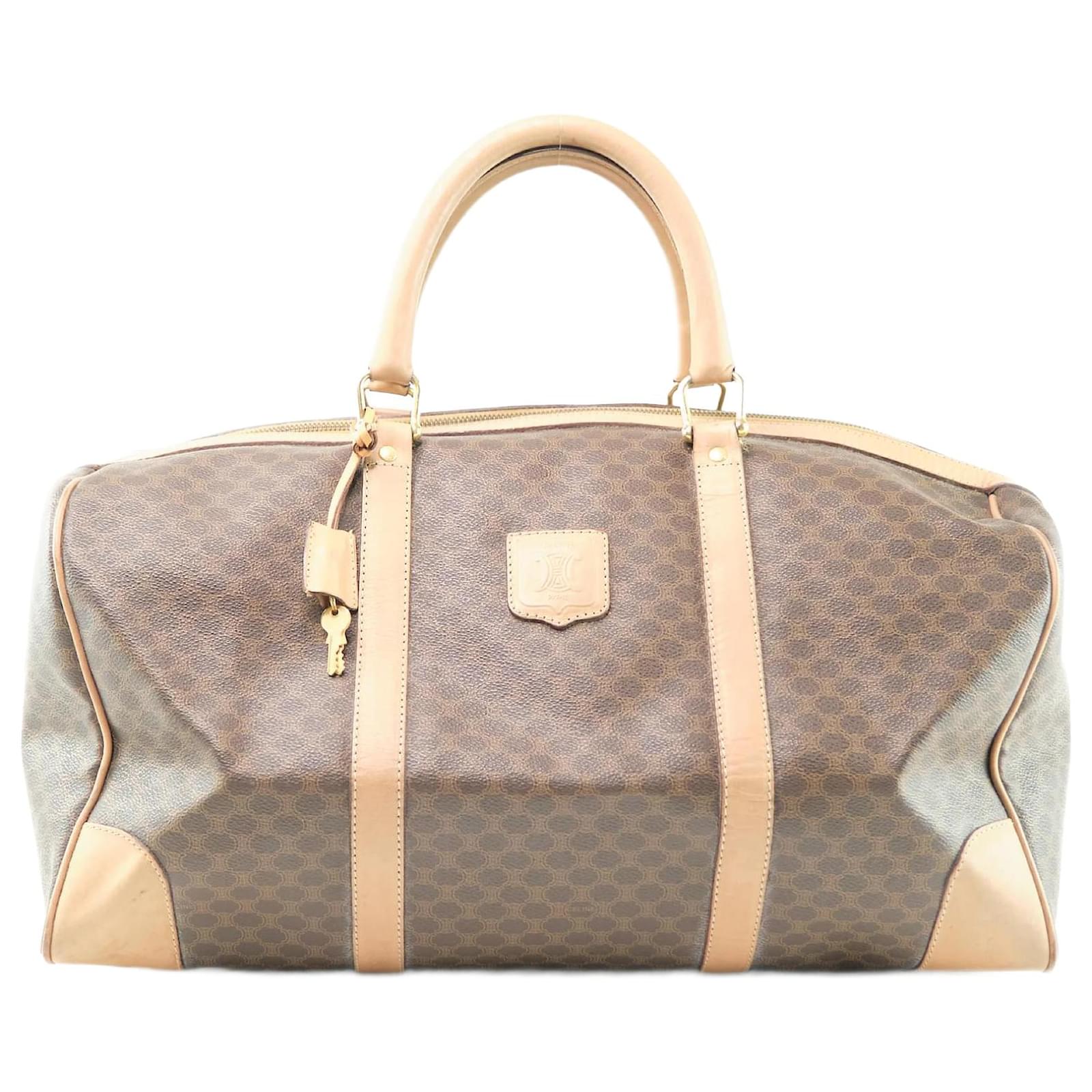 Celine Macadam Boston Bag Brown