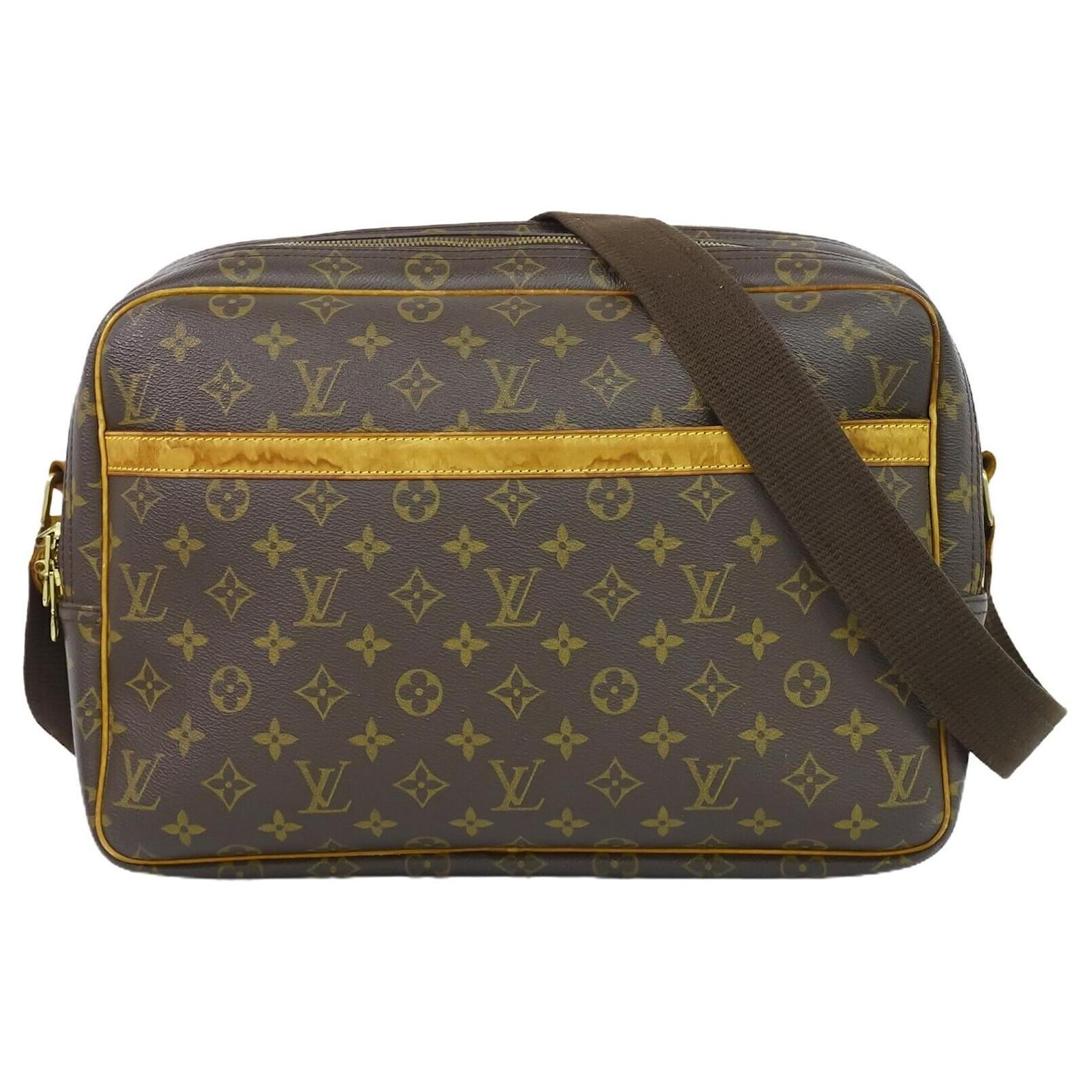 Louis Vuitton Reporter MM Coated Canvas Messenger Bag on SALE