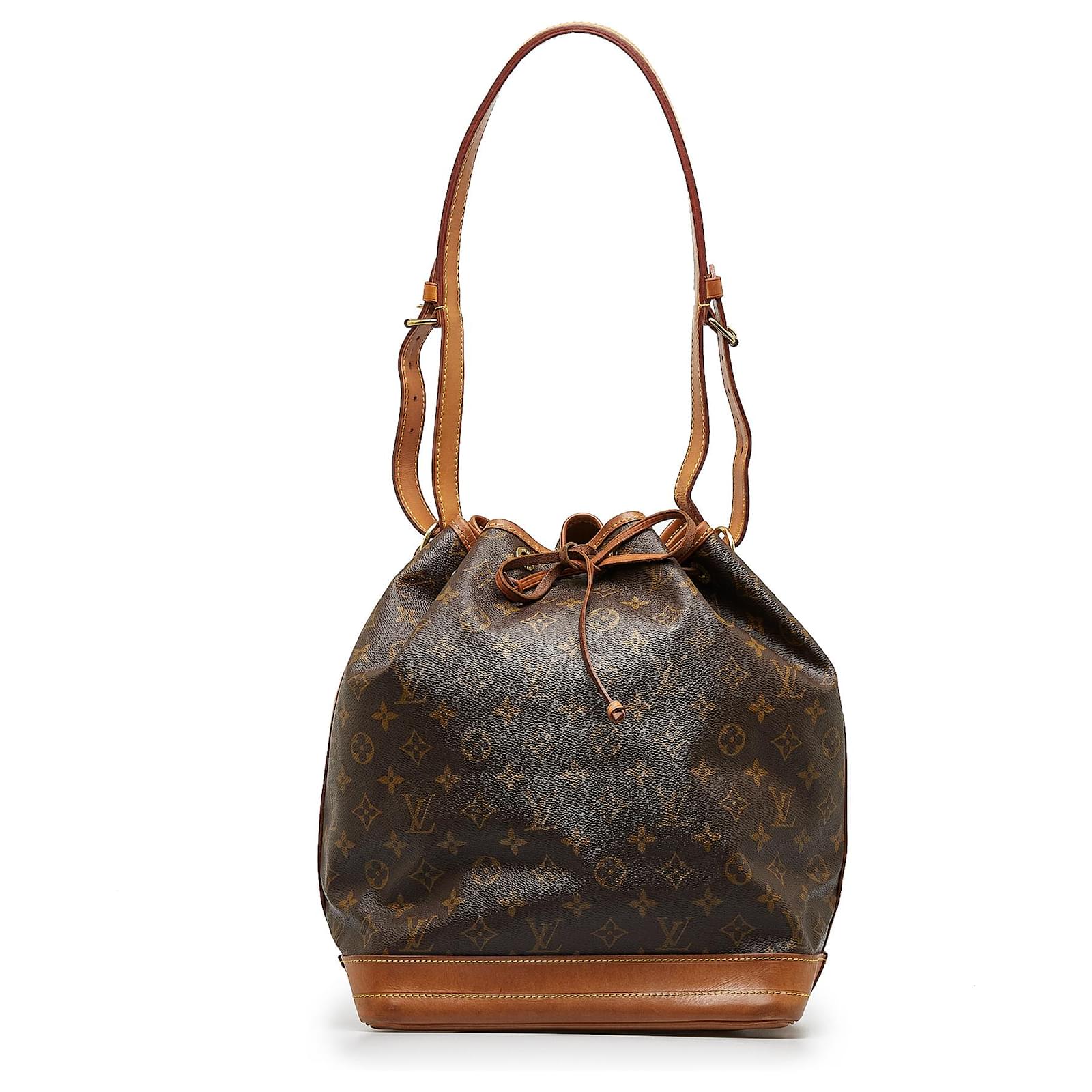 Brown Louis Vuitton Monogram Noe GM Bucket Bag