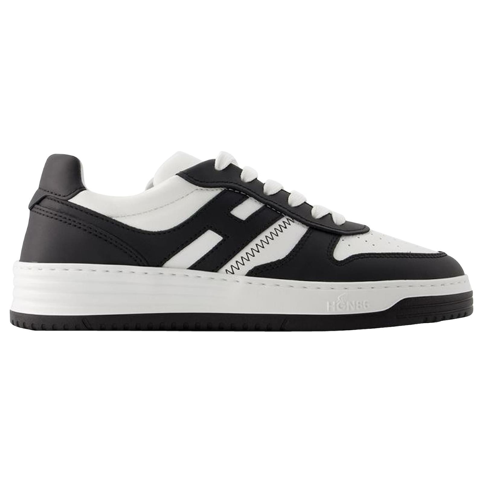 【関税込み】H630 Allacciato Sneakers - Hogan - Leather - Bla New Hogan platform interactive black allacciato H Embossed