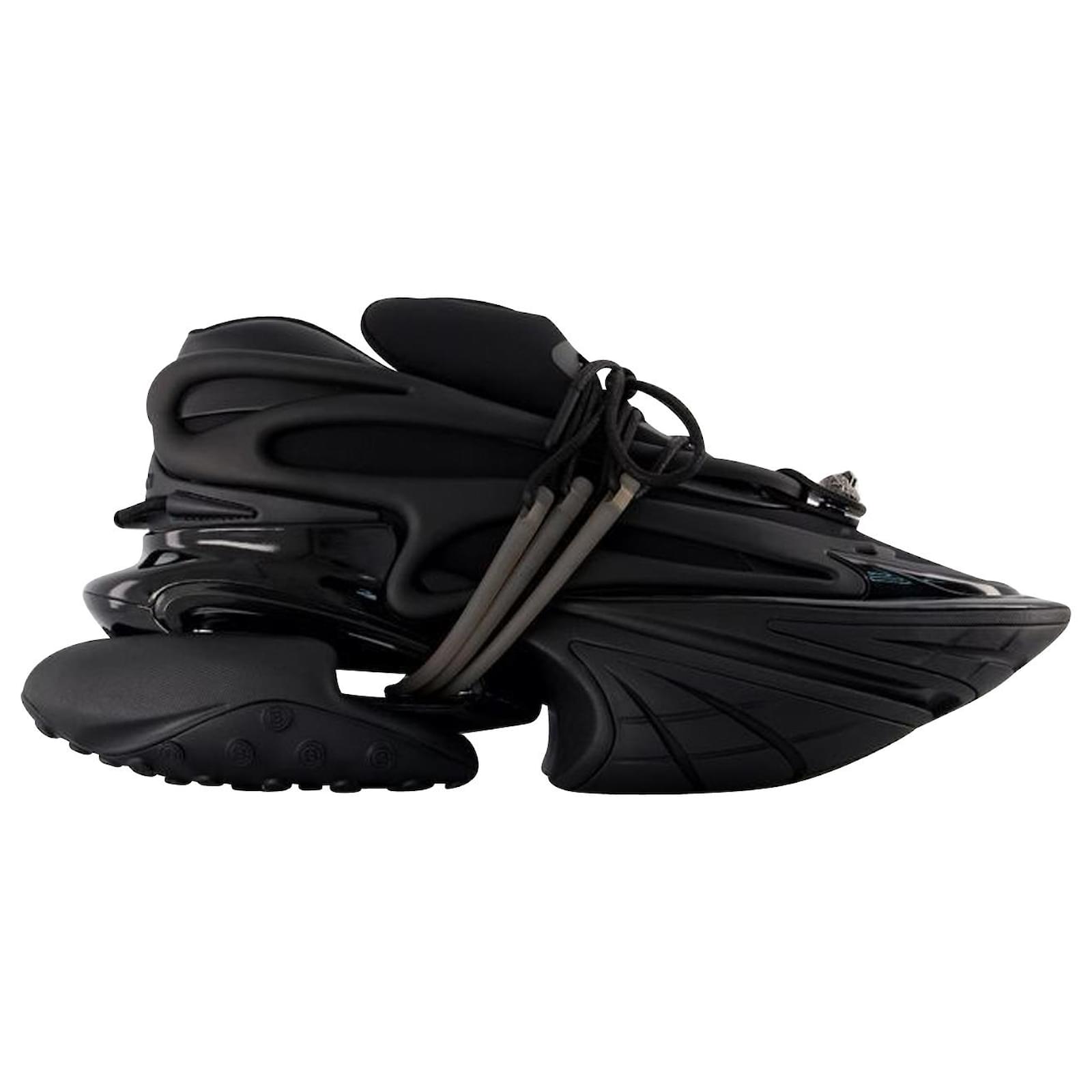 スニーカー Unicorn Sneakers - Balmain - Leather - Black Balmain Unicorn leather-trimmed sneakers Balmain
