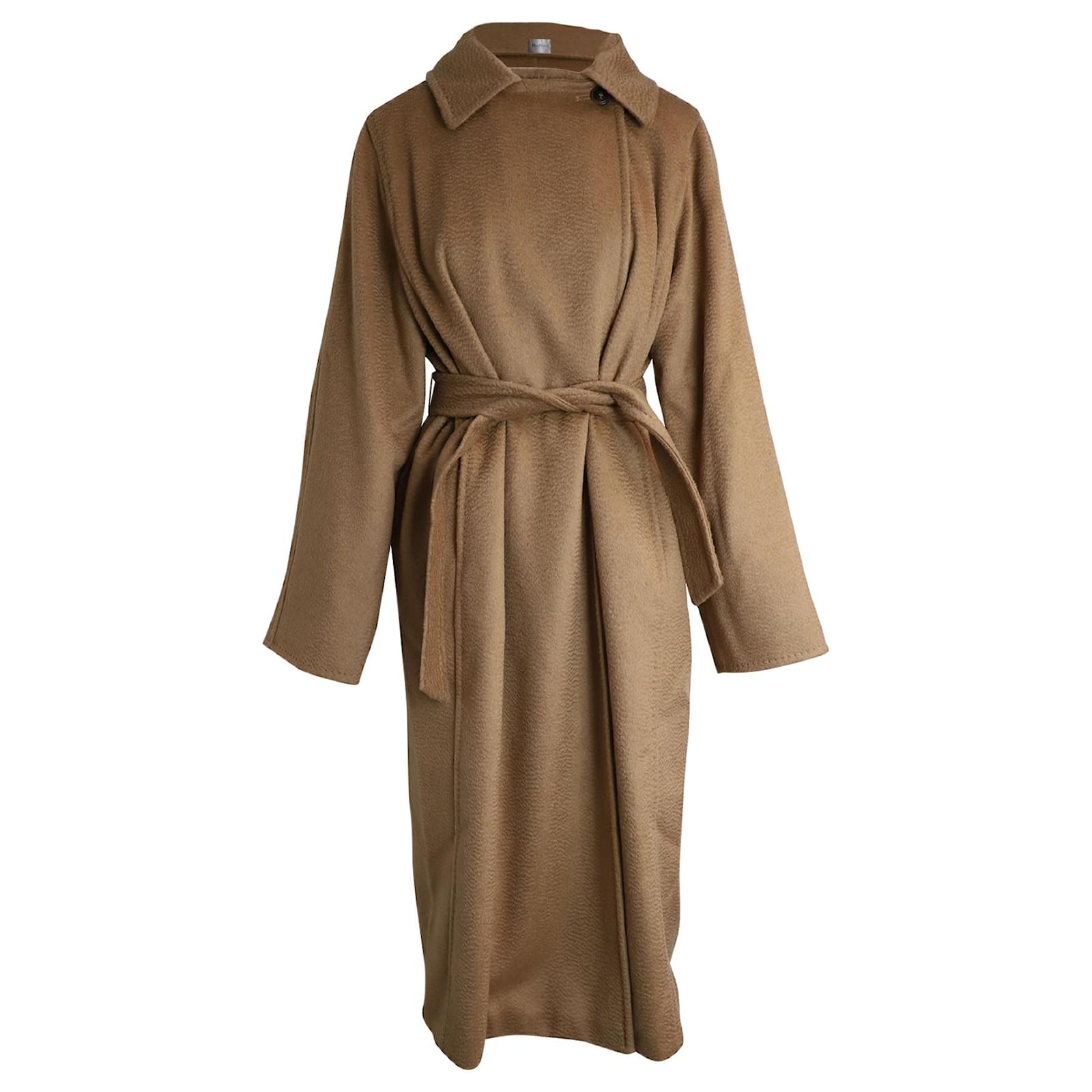 Max Mara Manuela Belted Coat in Brown Camel Hair Wool ref.947109 - Joli ...