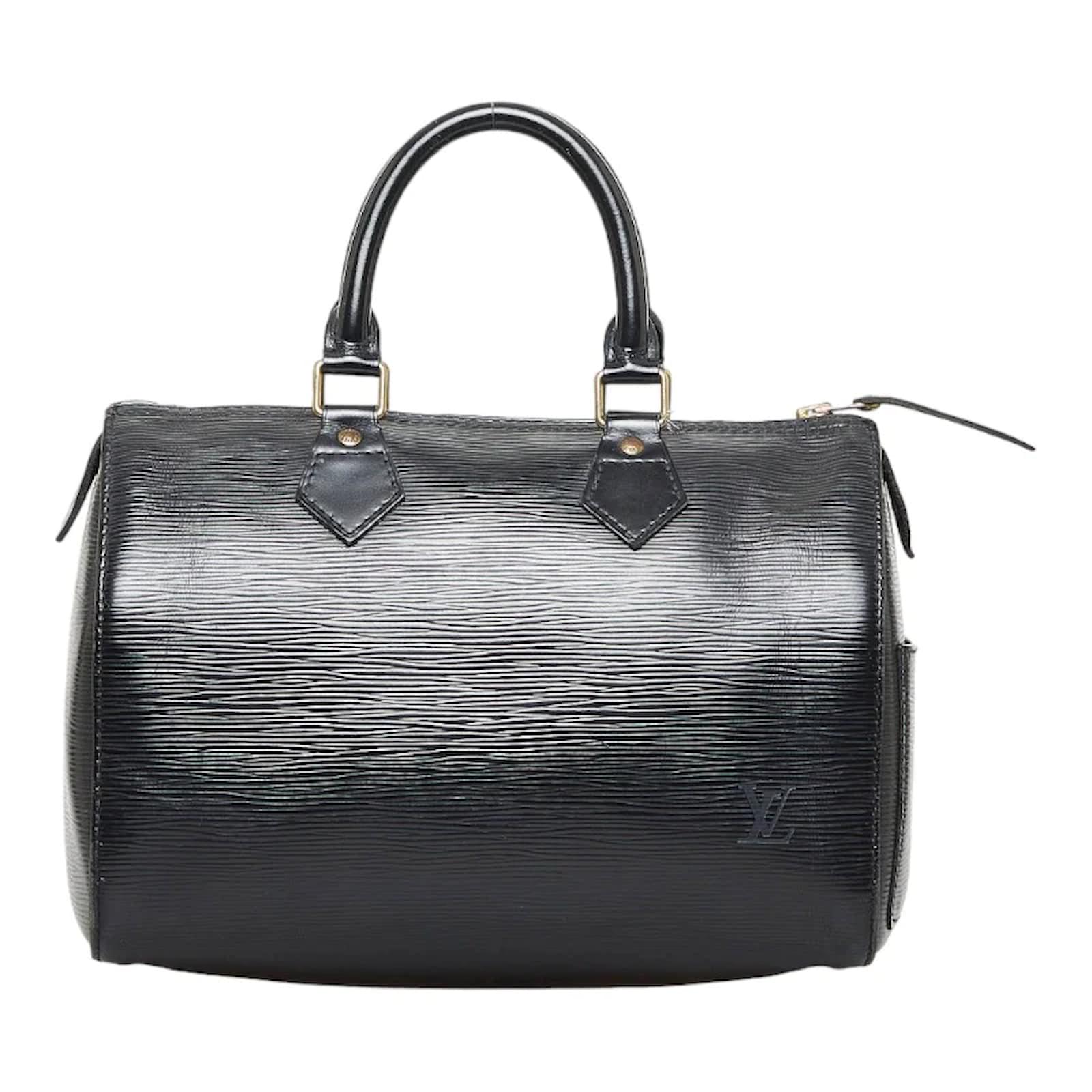 Louis Vuitton Epi Speedy 25 M43012 Black Leather Pony-style calfskin  ref.1016888 - Joli Closet