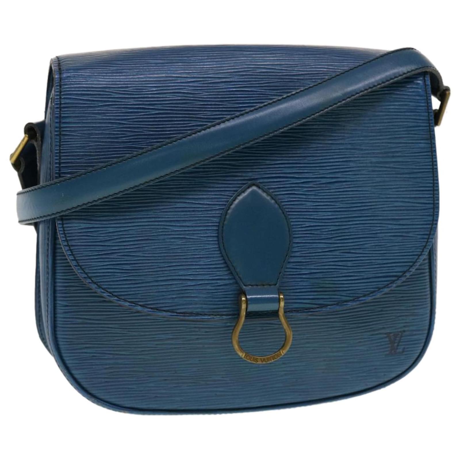 LOUIS VUITTON Epi Saint Cloud GM Shoulder Bag Blue M52195 LV Auth cl546  Leather ref.947378 - Joli Closet