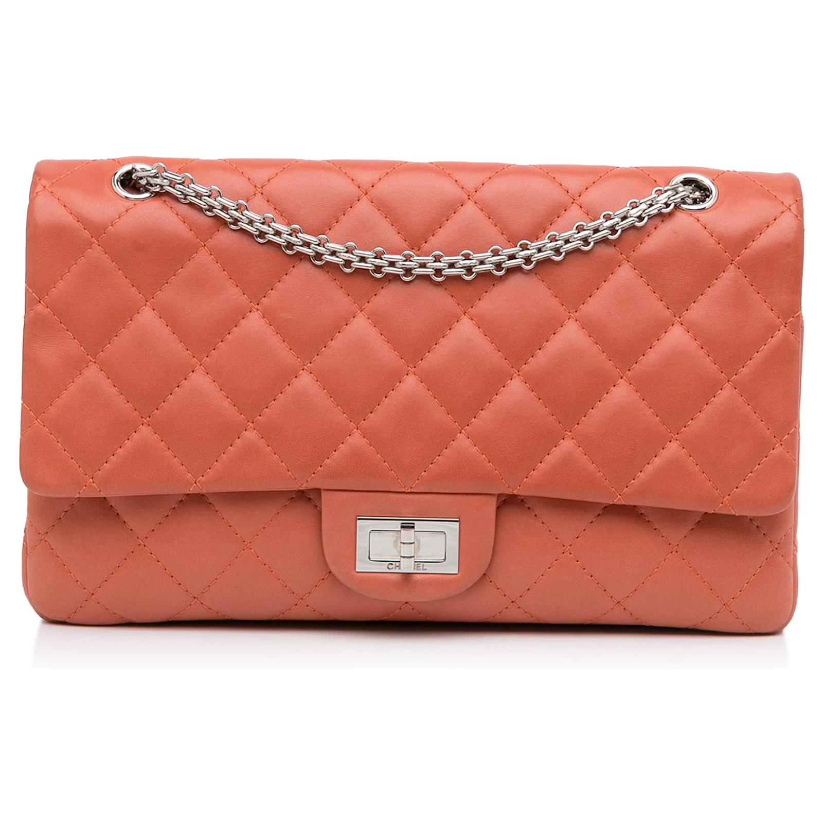 Chanel Pink Quilted Lambskin Classic Square Flap Mini