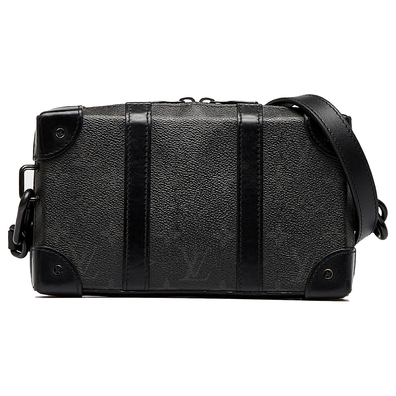 Louis Vuitton Black Monogram Eclipse Soft Trunk Wallet Crossbody Louis  Vuitton