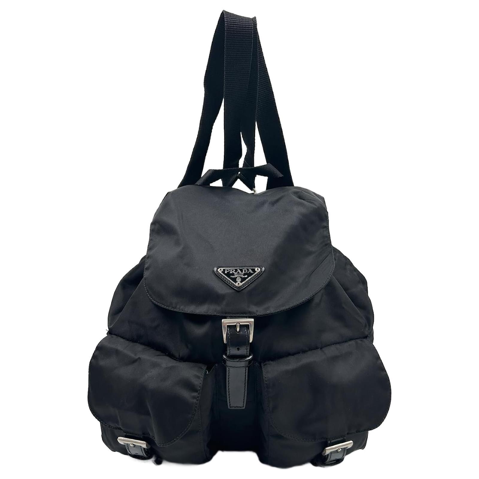 Nylon Backpack in Black - Prada