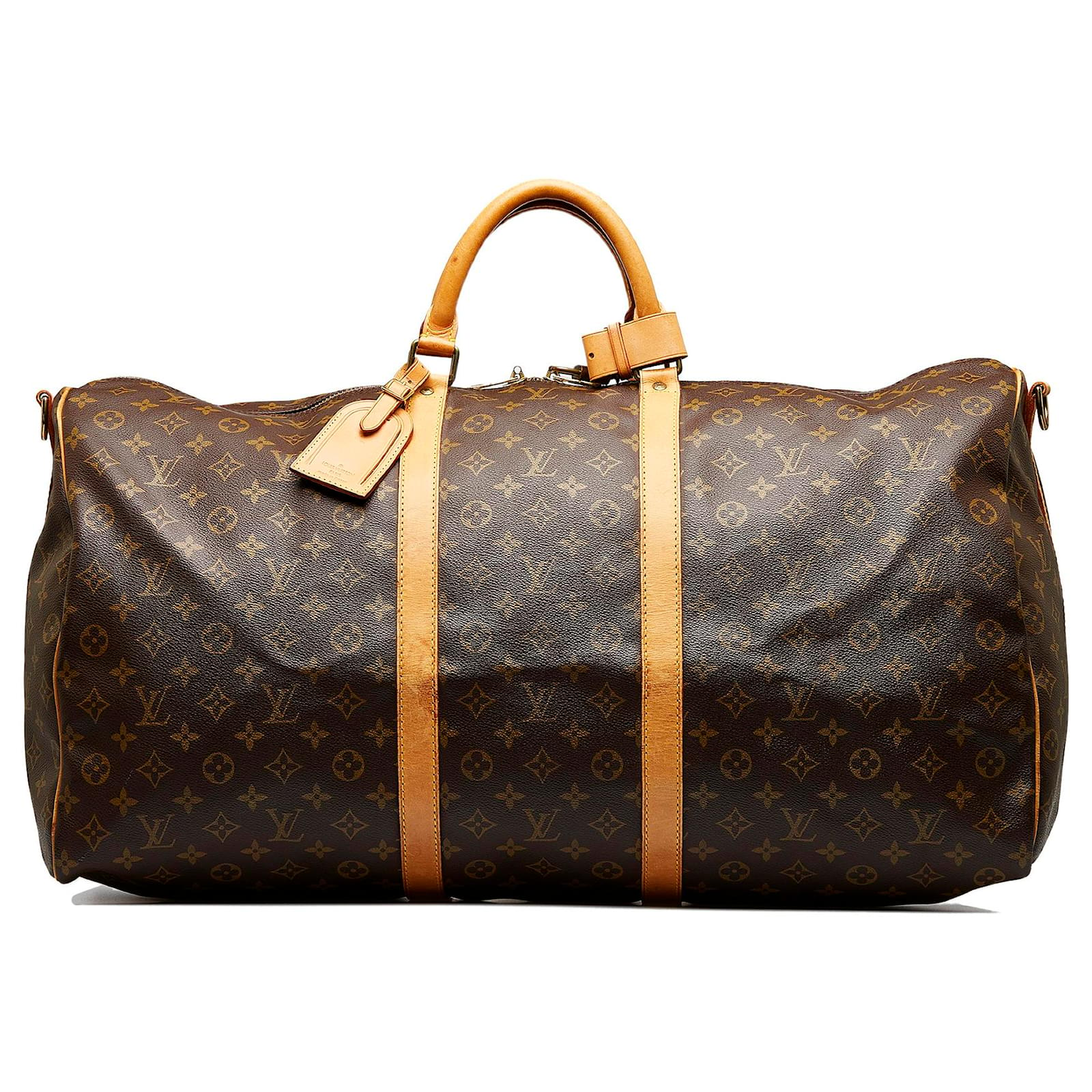 Authentic Louis Vuitton Monogram Keepall bandouliere 60 hand