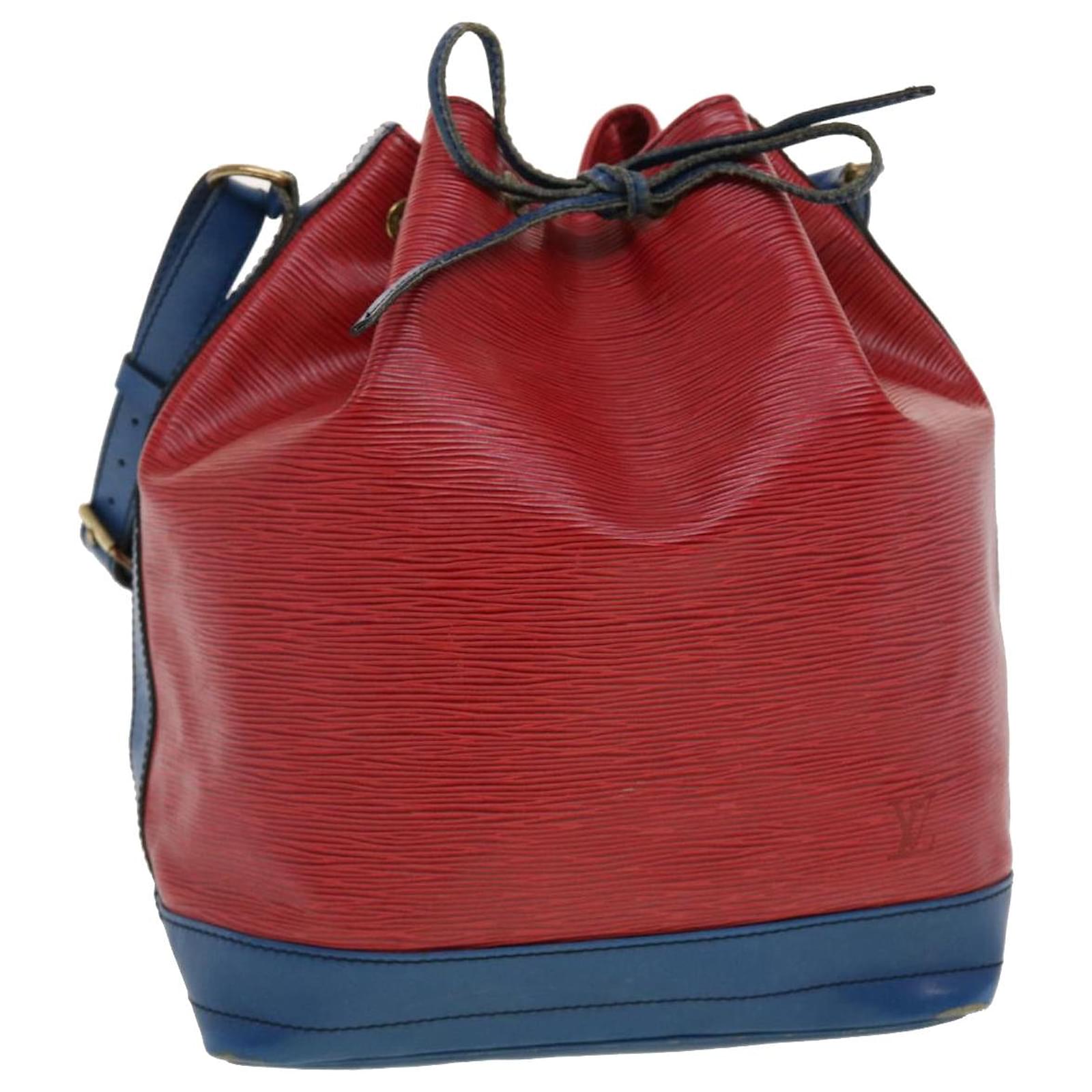 LOUIS VUITTON Epi Noe Bicolor Shoulder Bag Blue Red M44084 LV Auth