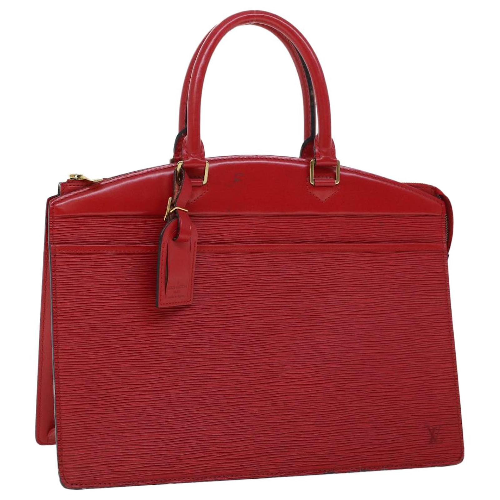 Louis Vuitton Red Epi Leather Riviera Handbag