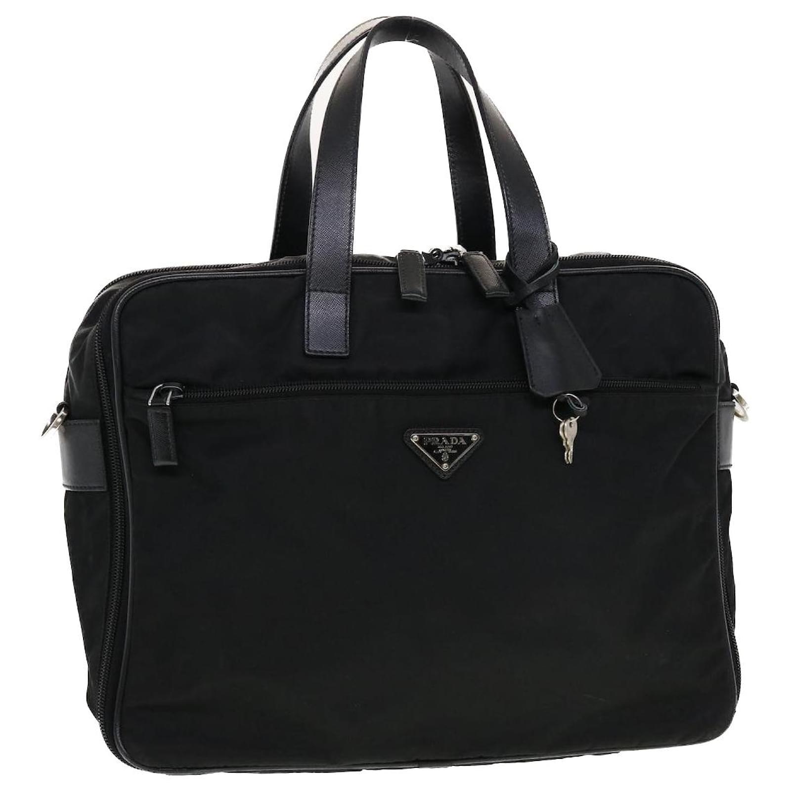 PRADA Hand Bag Nylon Black Auth yk7158 ref.948928 - Joli Closet