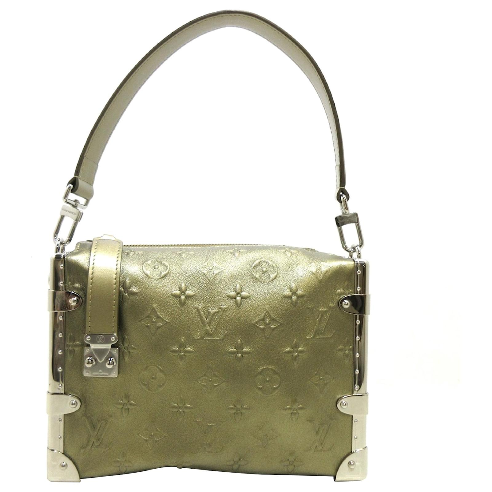 Louis Vuitton Green Monogram Side Trunk Leather Pony-style
