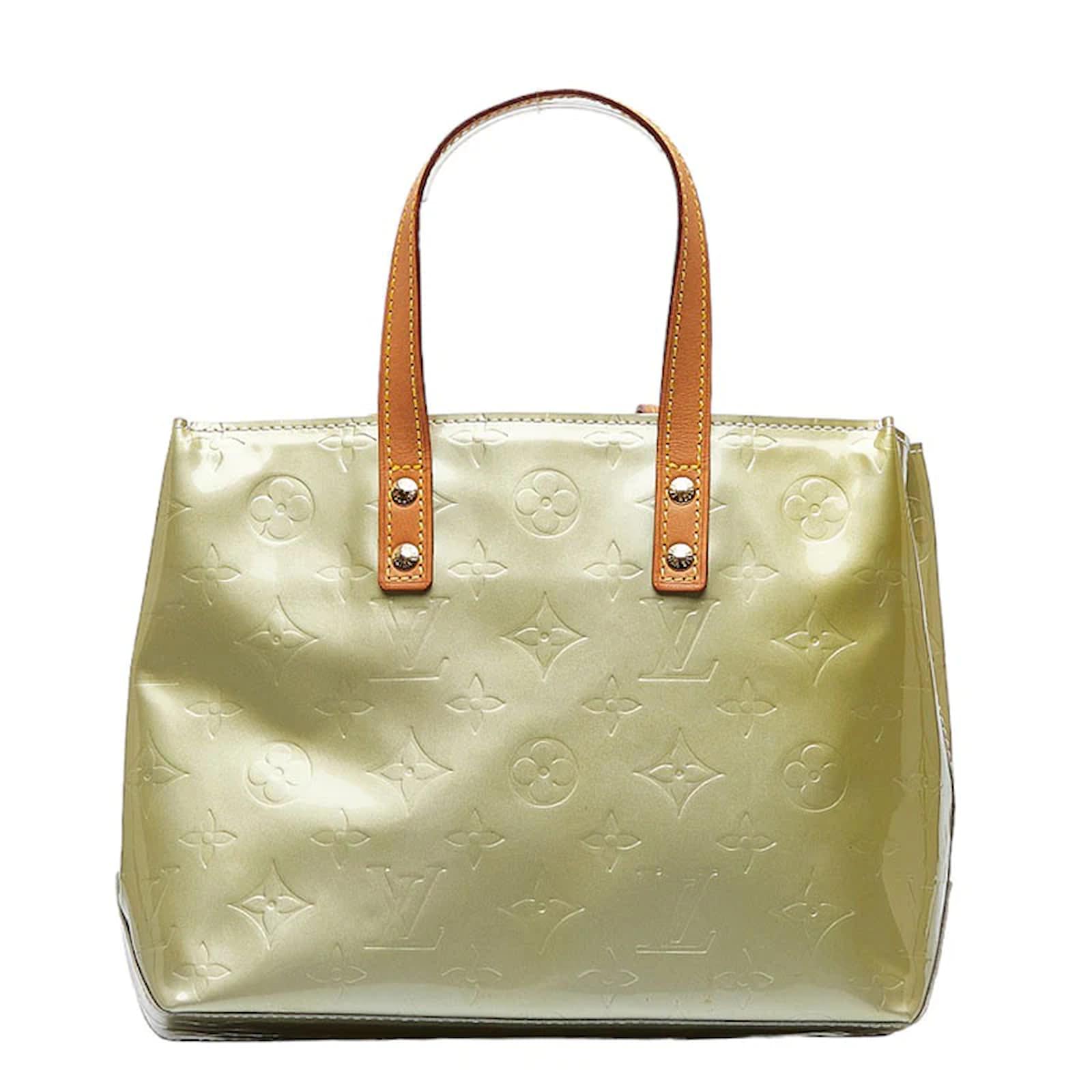 Louis Vuitton Monogram Vernis Reade PM M91336 White Leather Patent leather  ref.949222 - Joli Closet