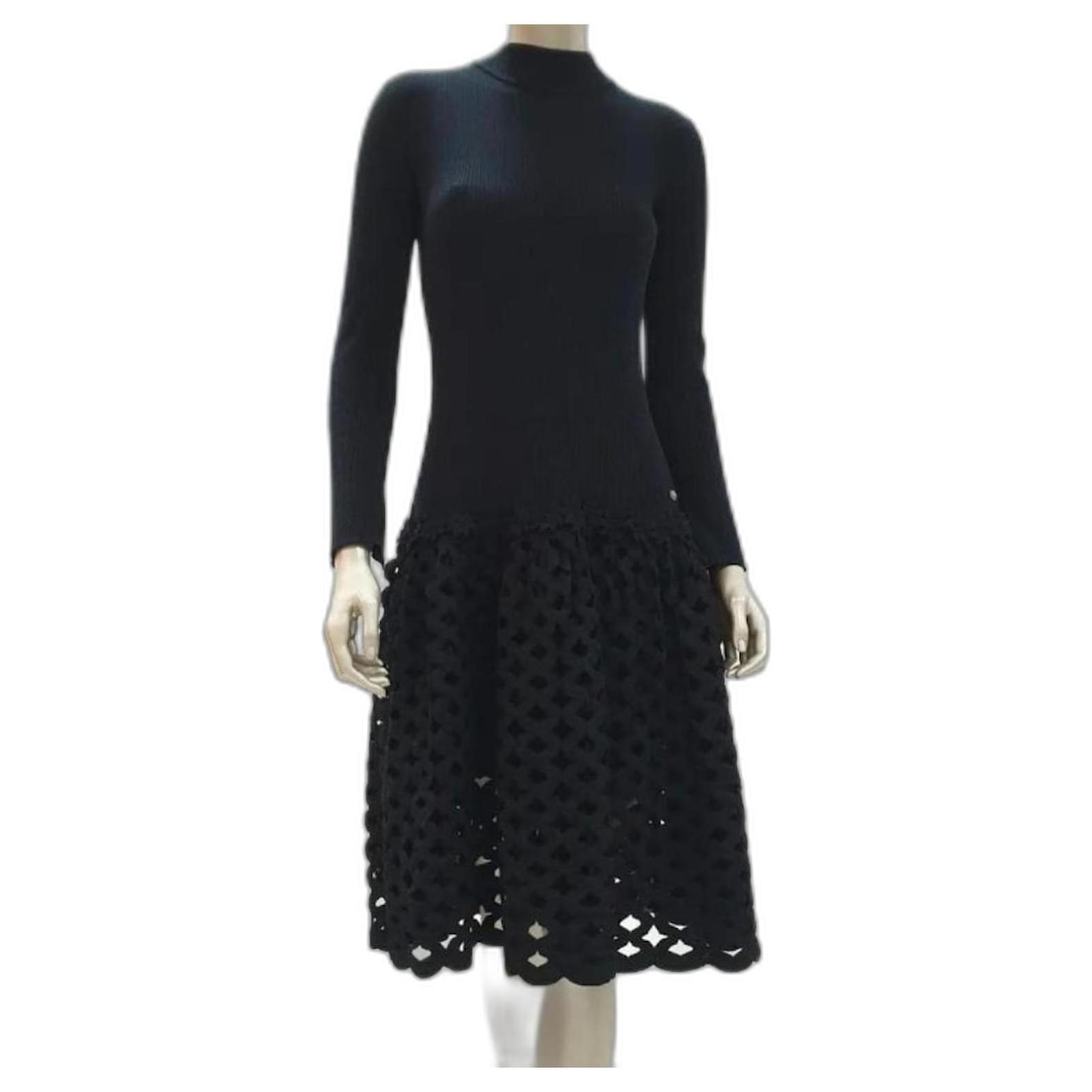 Chanel Pre-owned Polka Dot CC Dress - Black