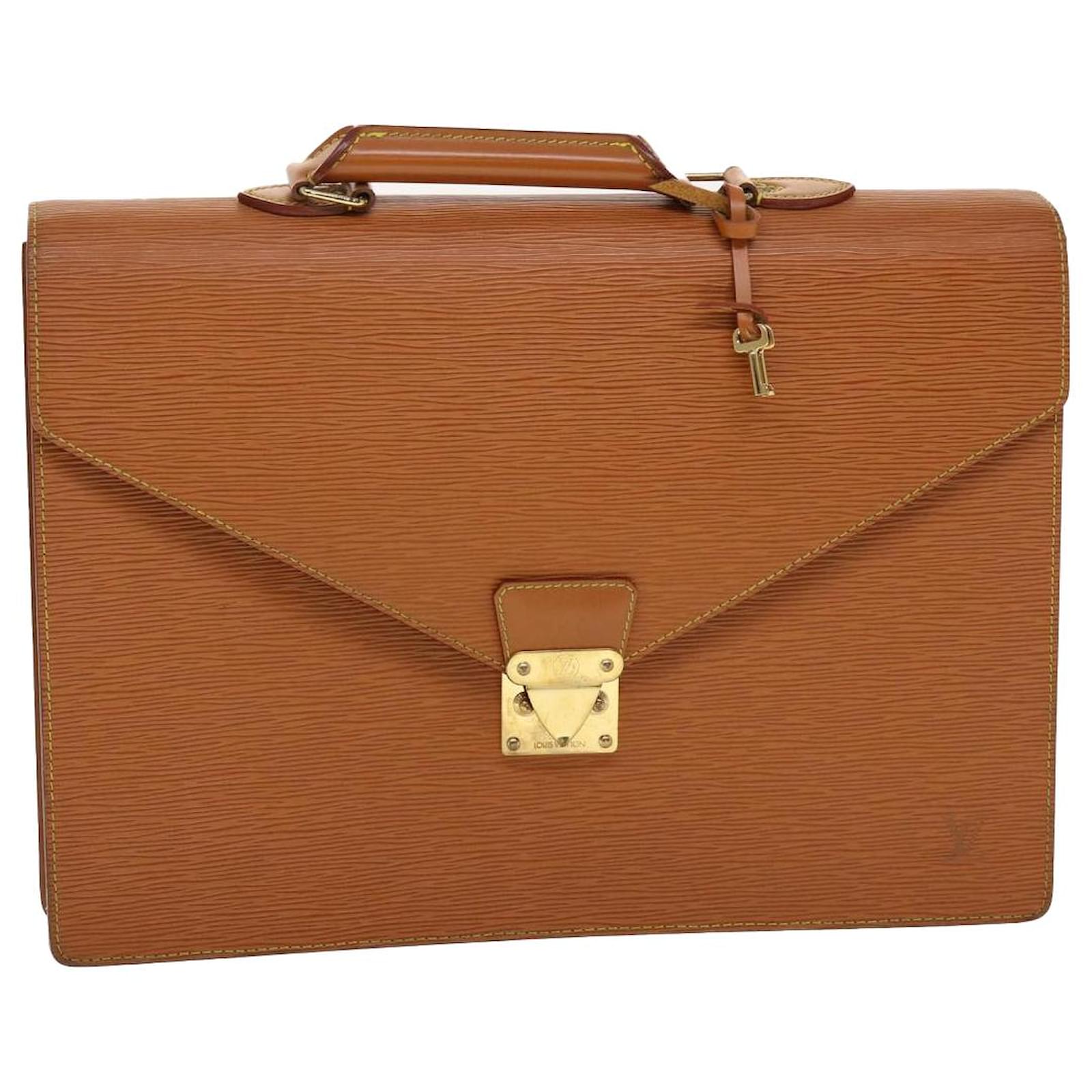 Louis Vuitton Serviette Conseiller Brown Leather ref.950139 - Joli