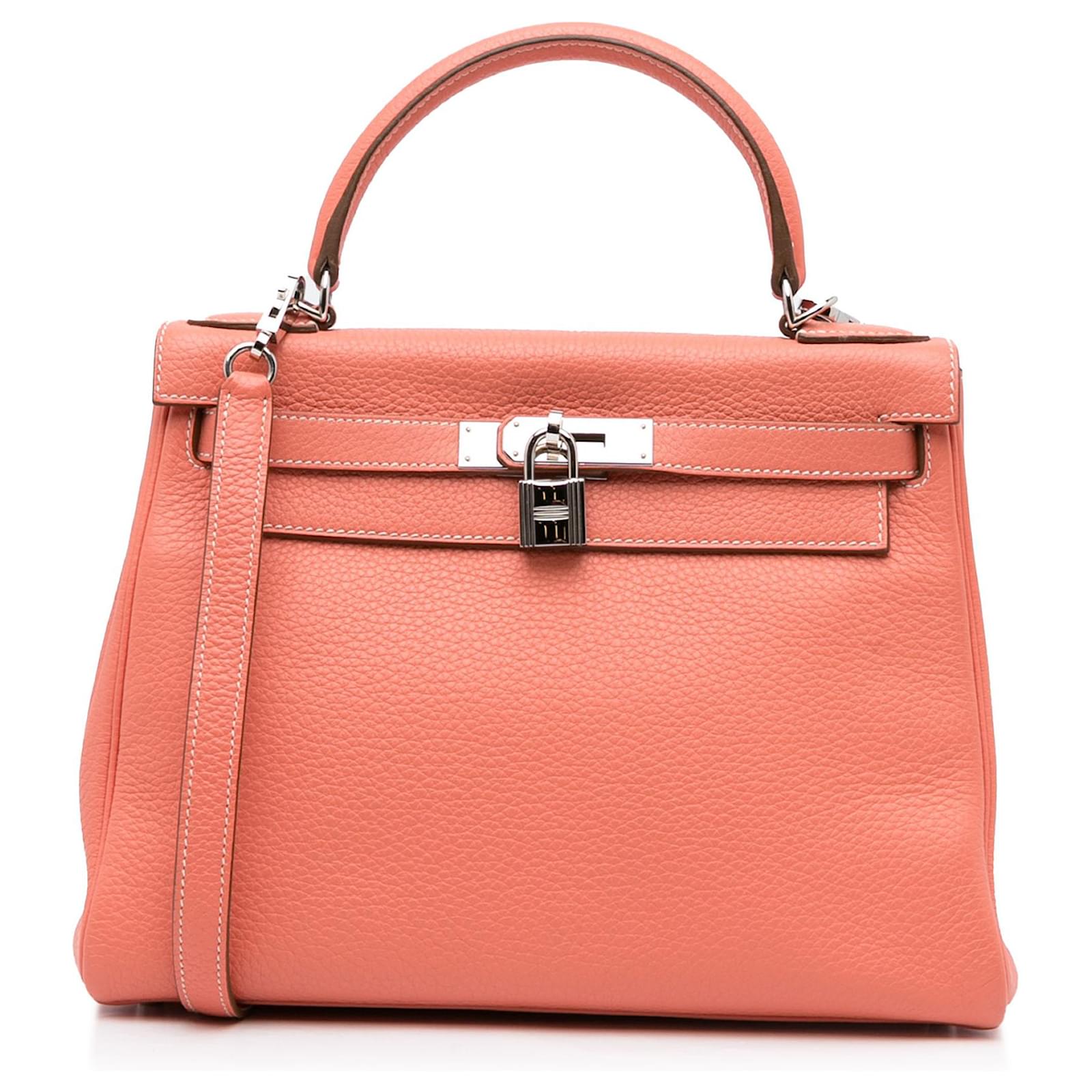 Hermès Hermes Orange Clemence Birkin 30 Leather Pony-style