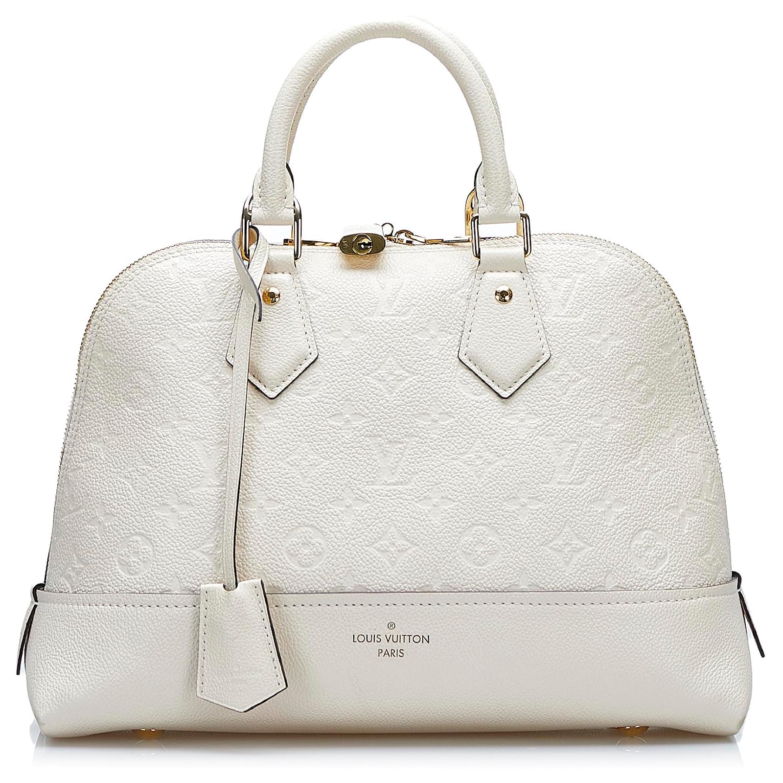 Louis Vuitton White Monogram Empreinte Neo Alma PM Leather ref.950203 -  Joli Closet