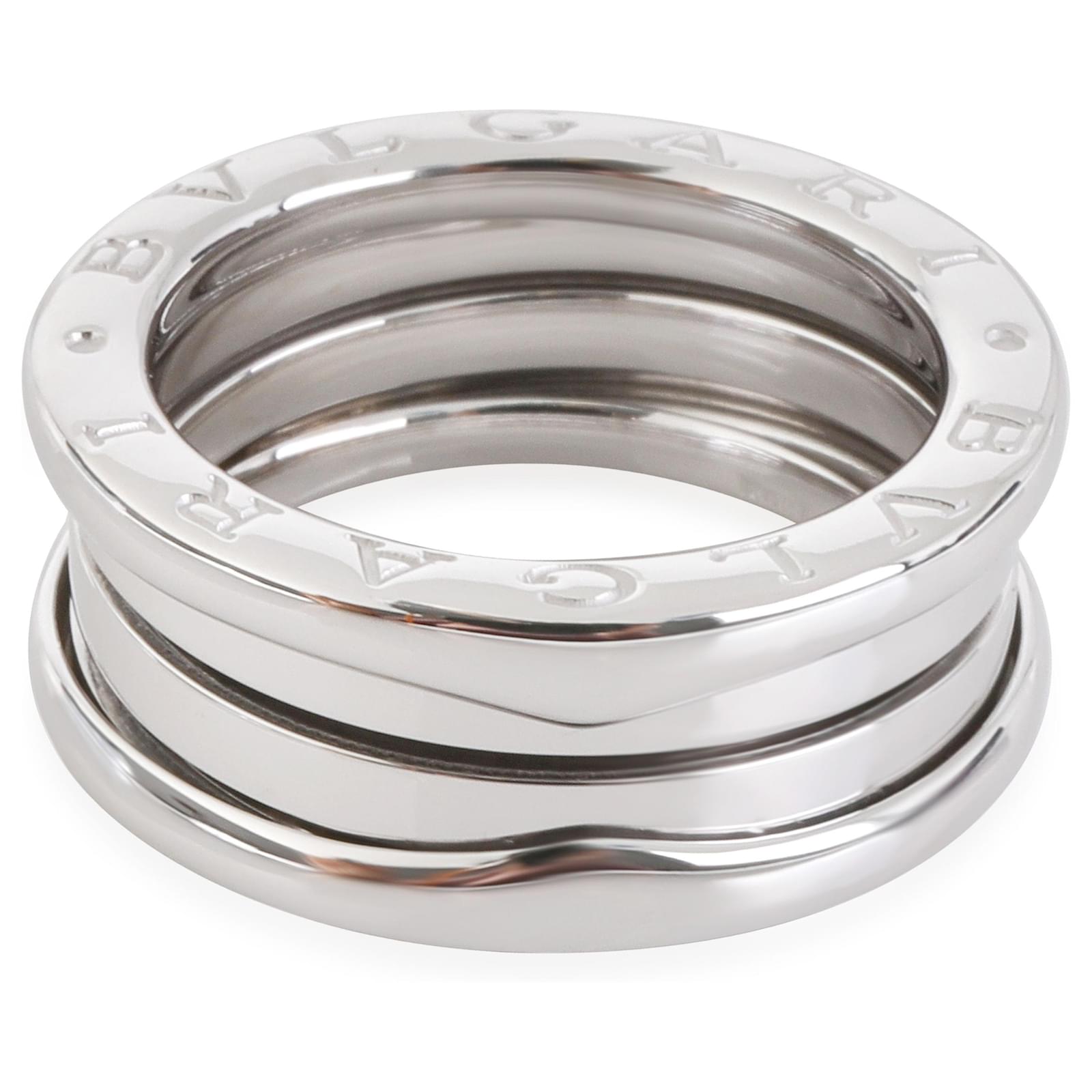 Bulgari Bvlgari B.Zero1 3 Spiral Ring in 18K white gold Silvery