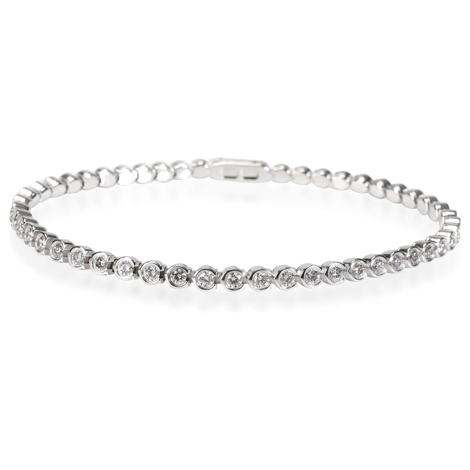 Bracelet diamant Cartier C De Cartier en 18K or blanc 1.53 ctw