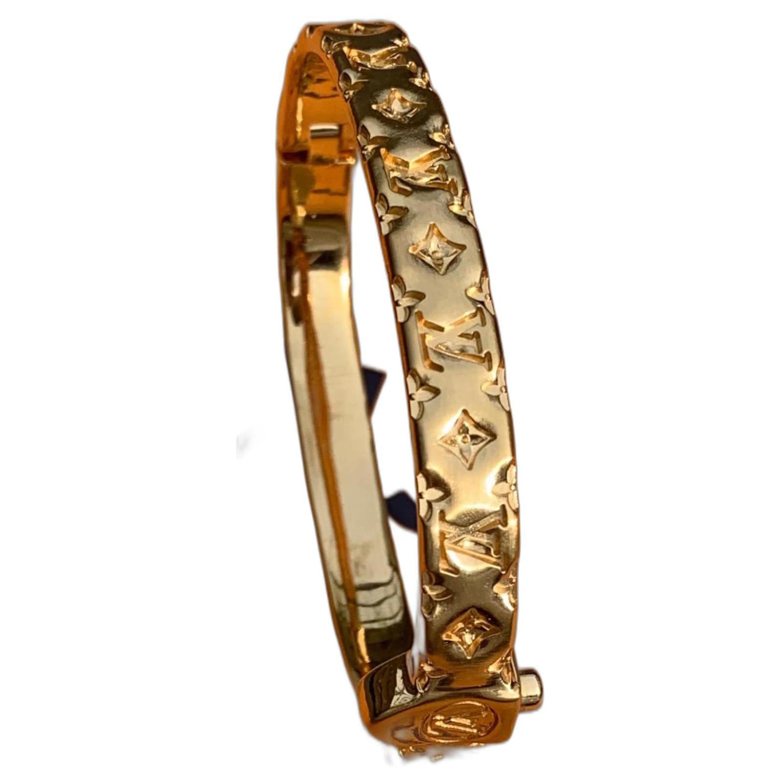 Louis Vuitton Nanogram Cuff Bracelet Gold | MTYCI
