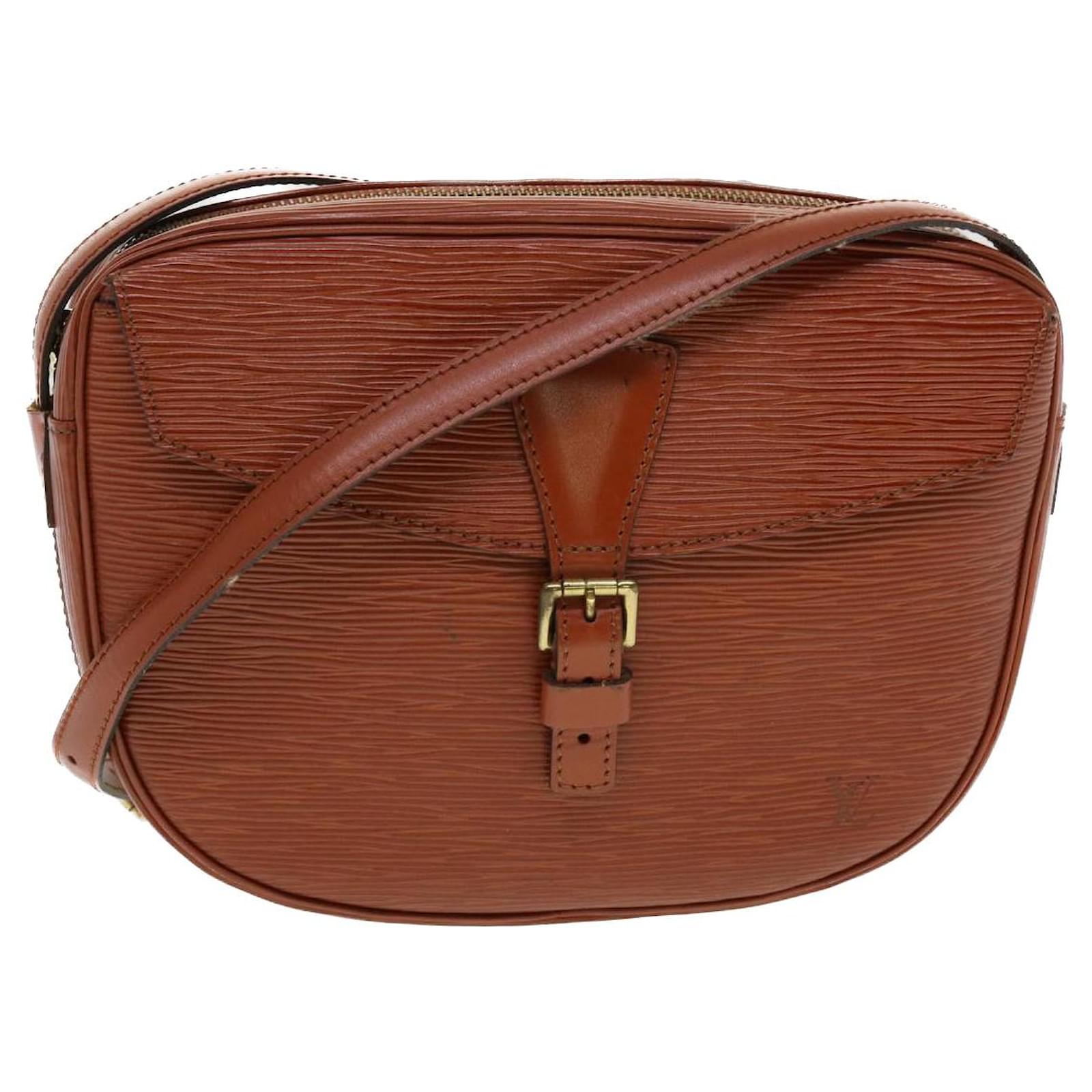 Jeune fille leather crossbody bag Louis Vuitton Brown in Leather