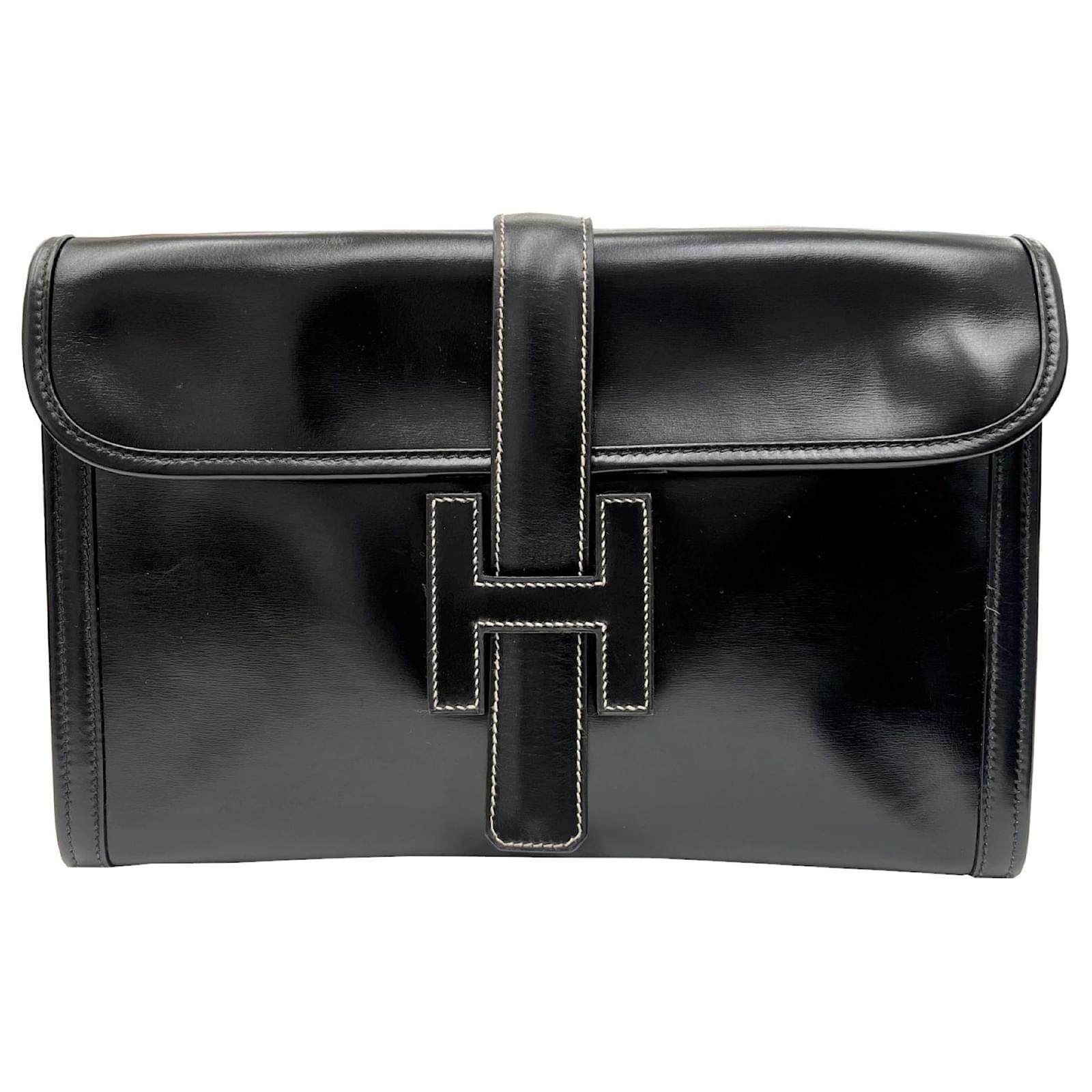 Hermès Hermes Jige Black Leather ref.951024 - Joli Closet