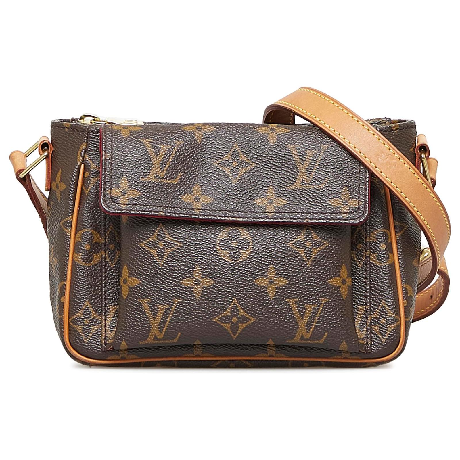 Louis Vuitton Viva-Cite PM Crossbody Bag Monogram Canvas Brown Flap Pocket