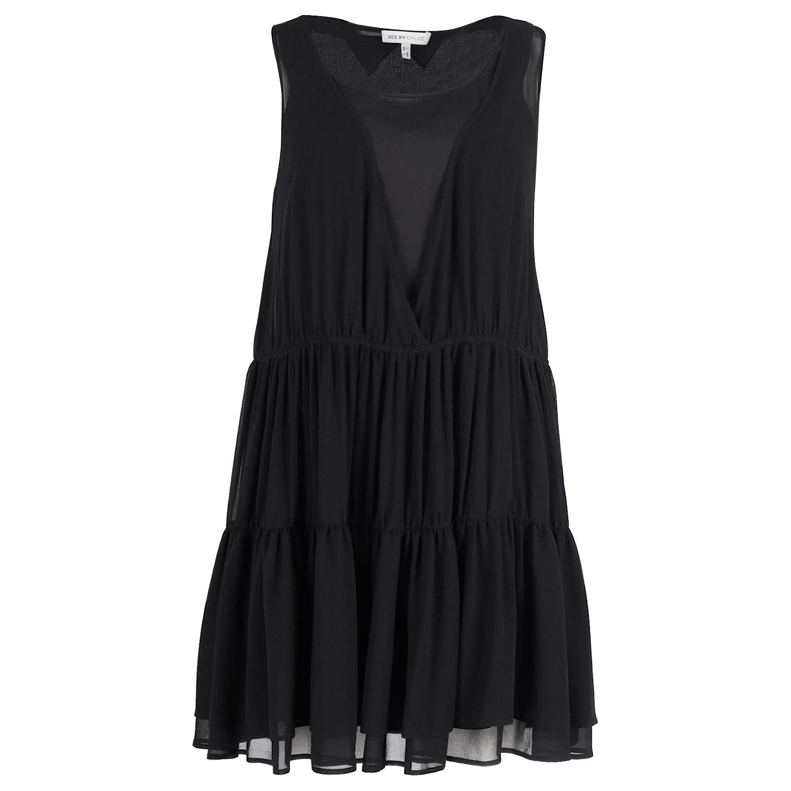 See by outlet chloe tiered dress