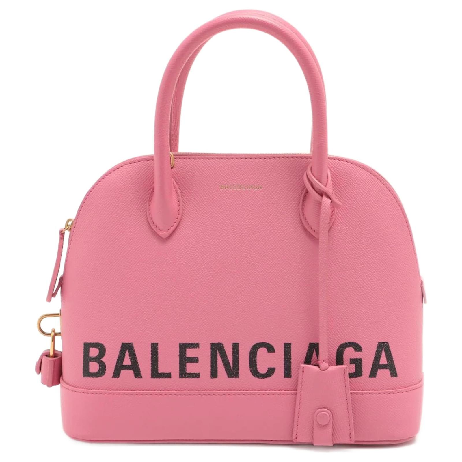 Balenciaga Ville Top Handle S Pink Leather 2-way ref.952611 - Joli
