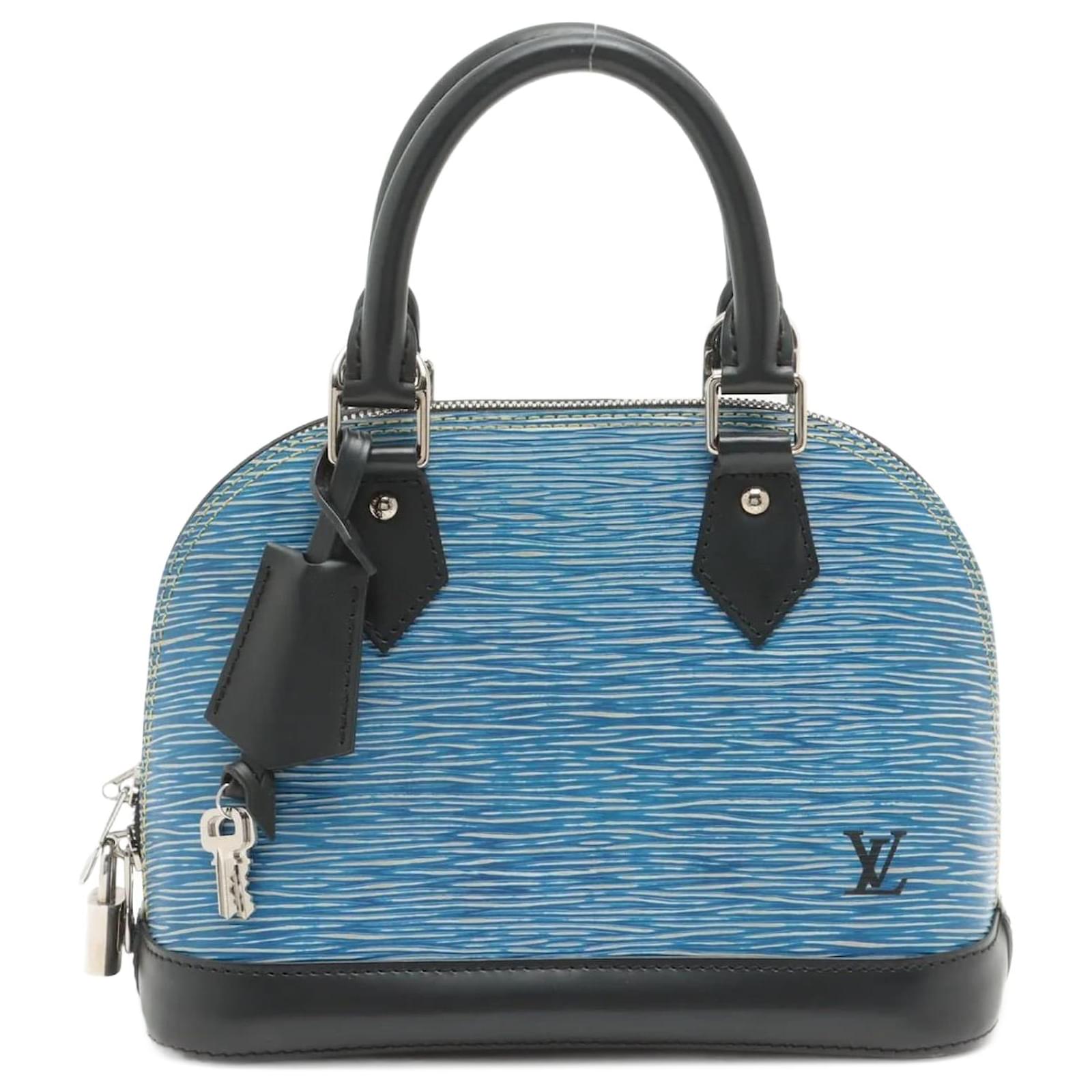 Louis Vuitton Alma BB Epi Leather Denim Blue Bag ref.952653 - Joli Closet