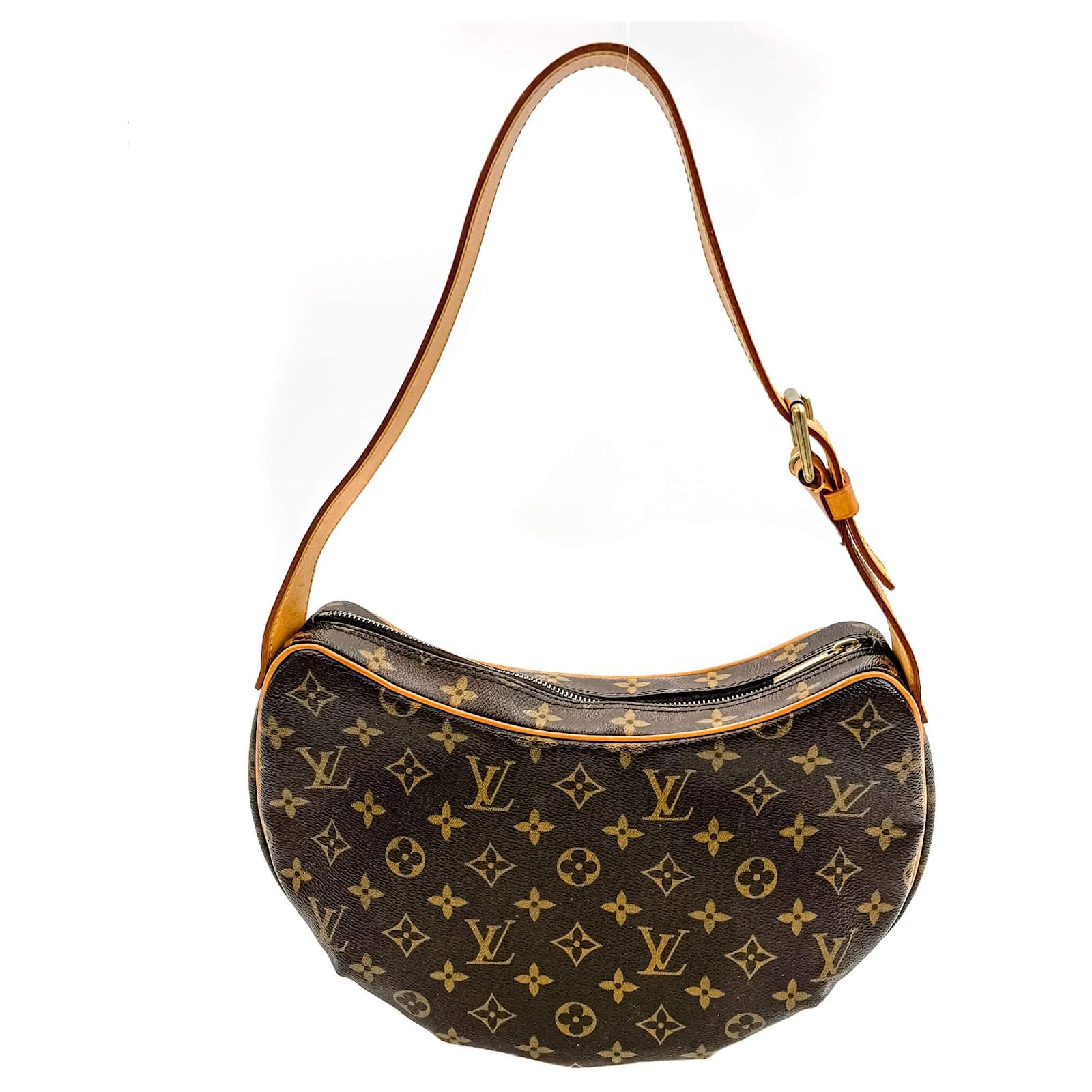 Louis Vuitton Croissant MM Monogram Bag Brown Cloth ref.952672