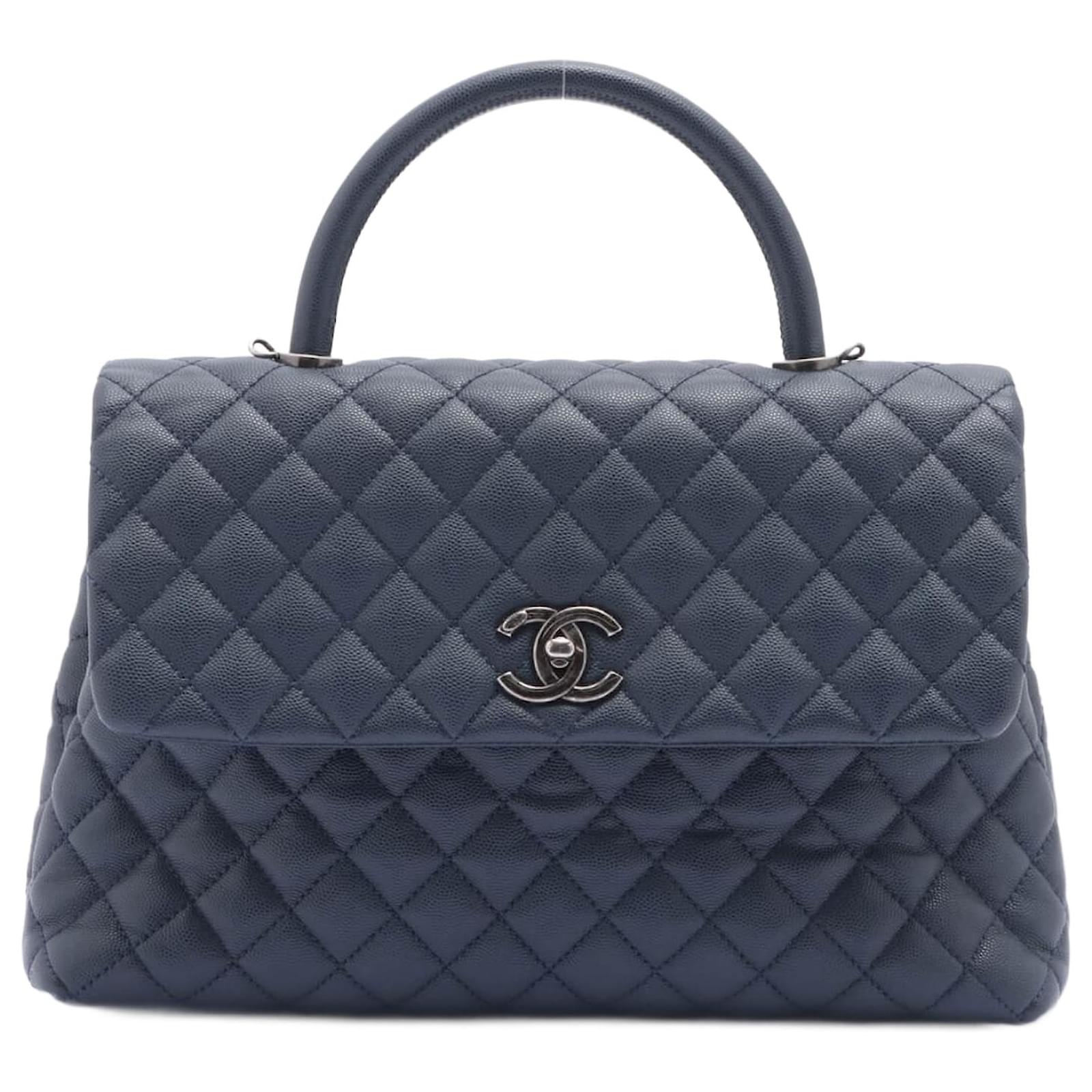 Chanel Coco Handle Blue Iredescent