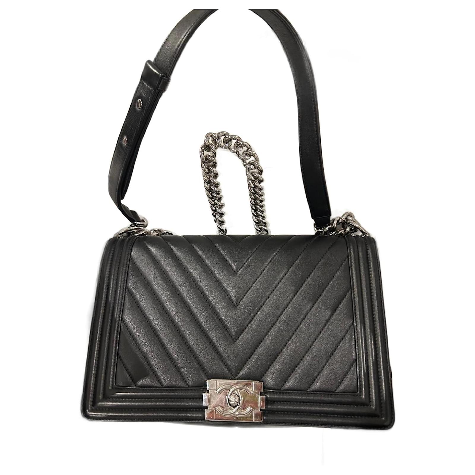 Chanel Patent Leather New Medium Boy Bag, Chanel Handbags