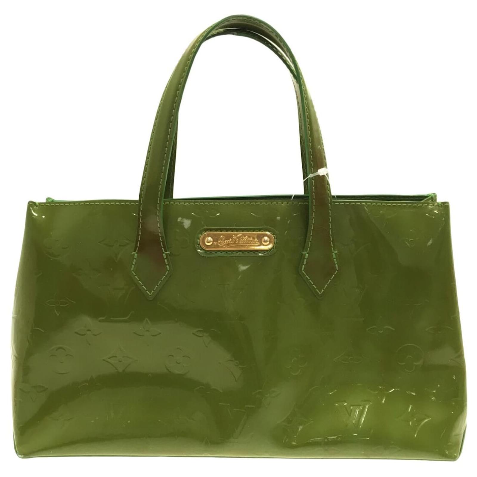 Louis Vuitton Wilshire Green Patent leather ref.557481 - Joli Closet