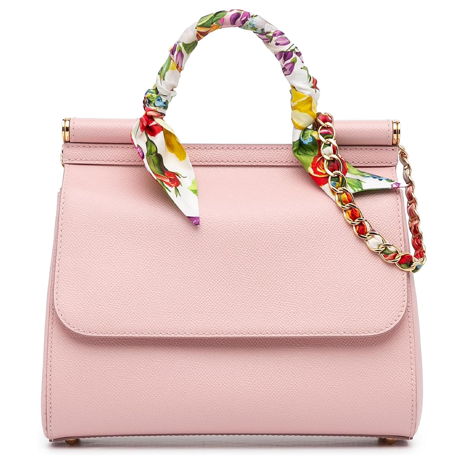 Dolce & Gabbana Dolce&Gabbana Pink Miss Sicily Leather Satchel Pony ...