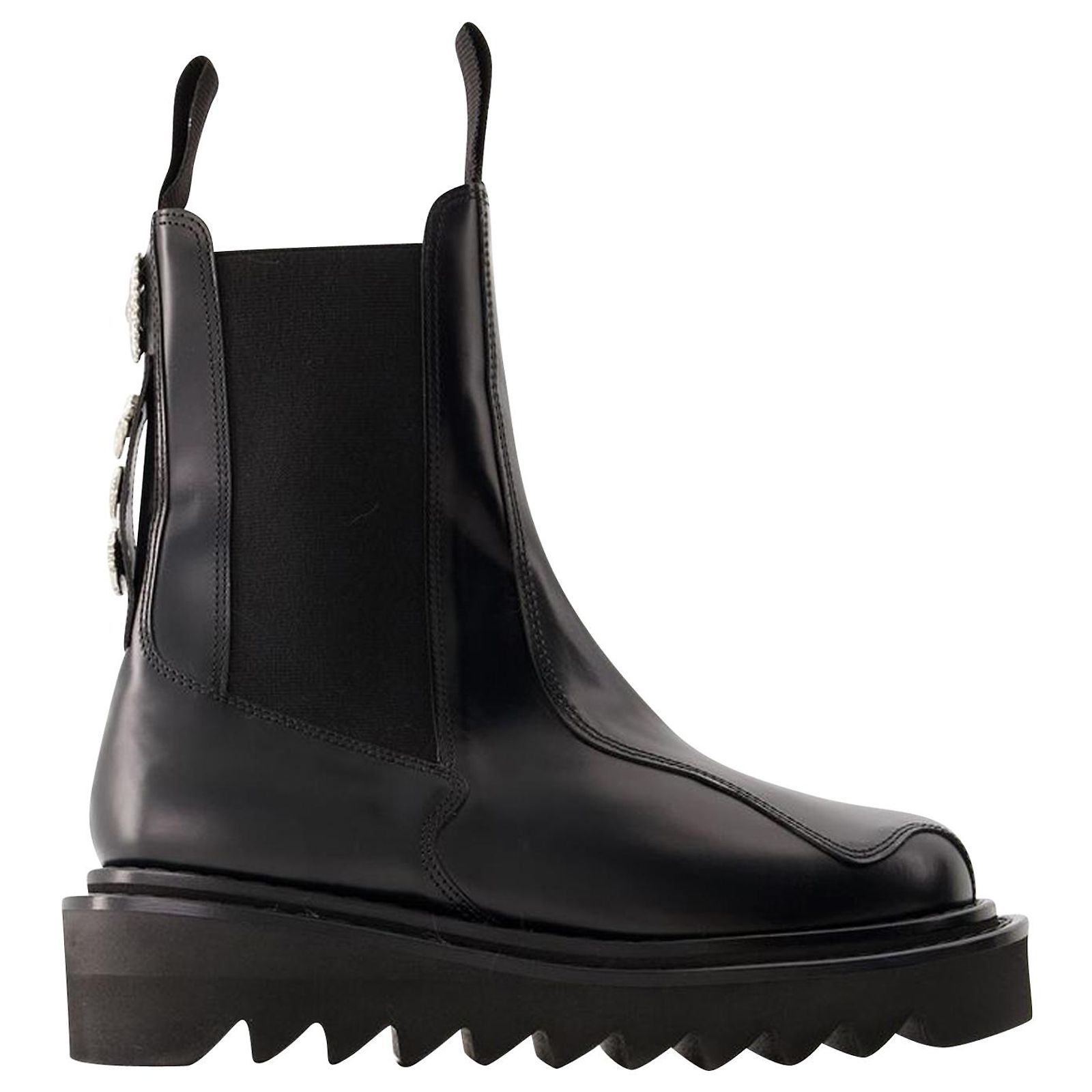 Sabots Fantaisie Noirs Toga Pulla - Pointure 37 - Cuir - Neuf Sans Emballage