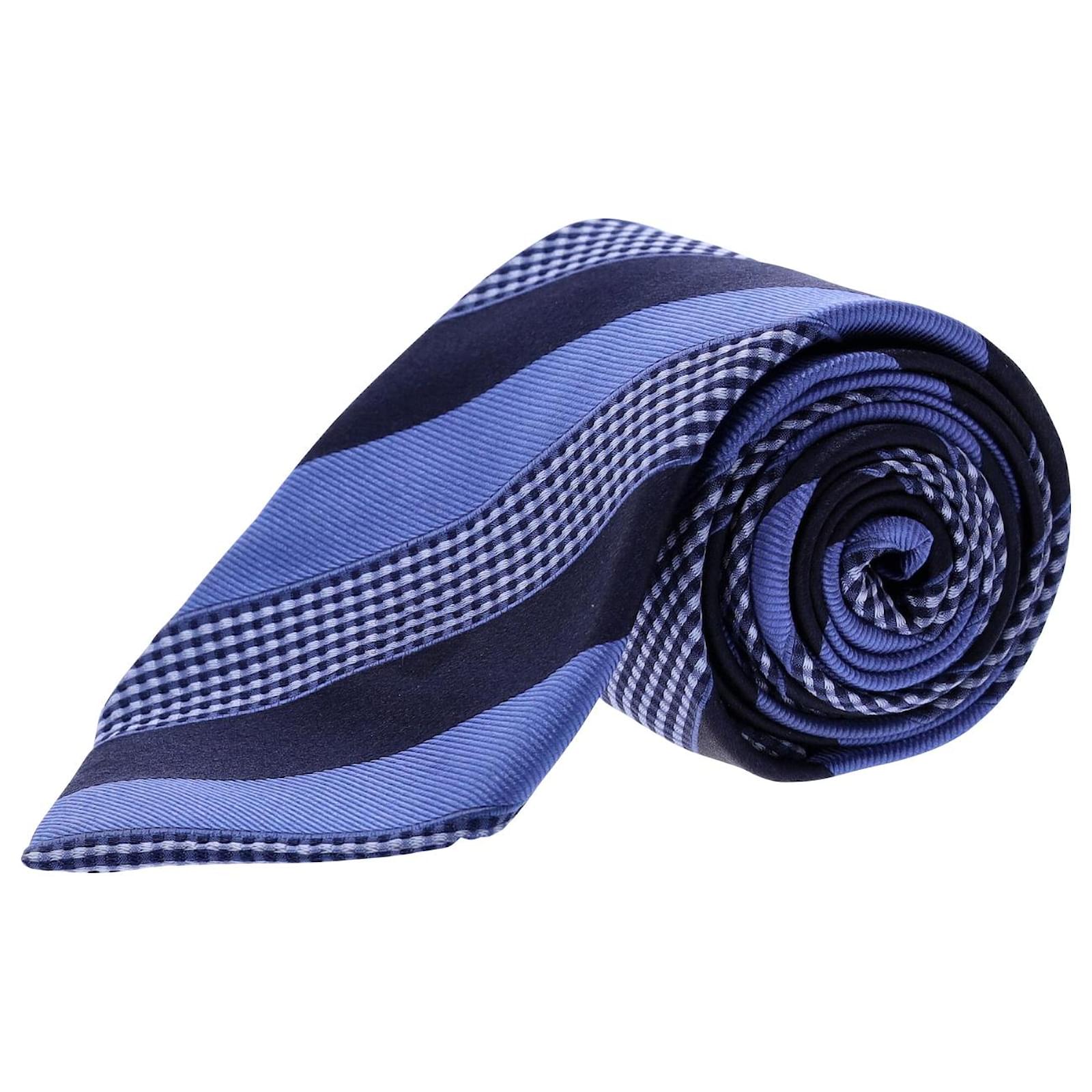 Ermenegildo zegna navy discount blue silk striped