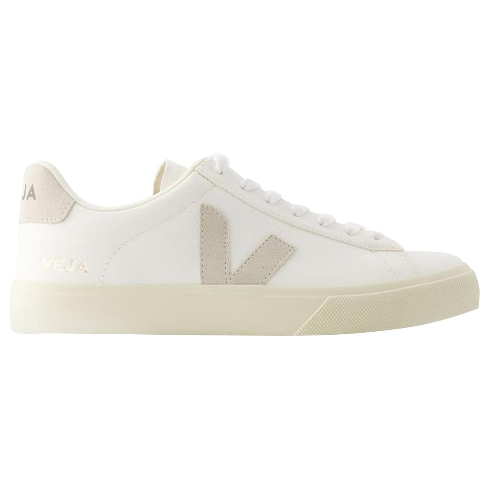 Baskets Campo Veja Cuir Blanc ref.953896 Joli Closet