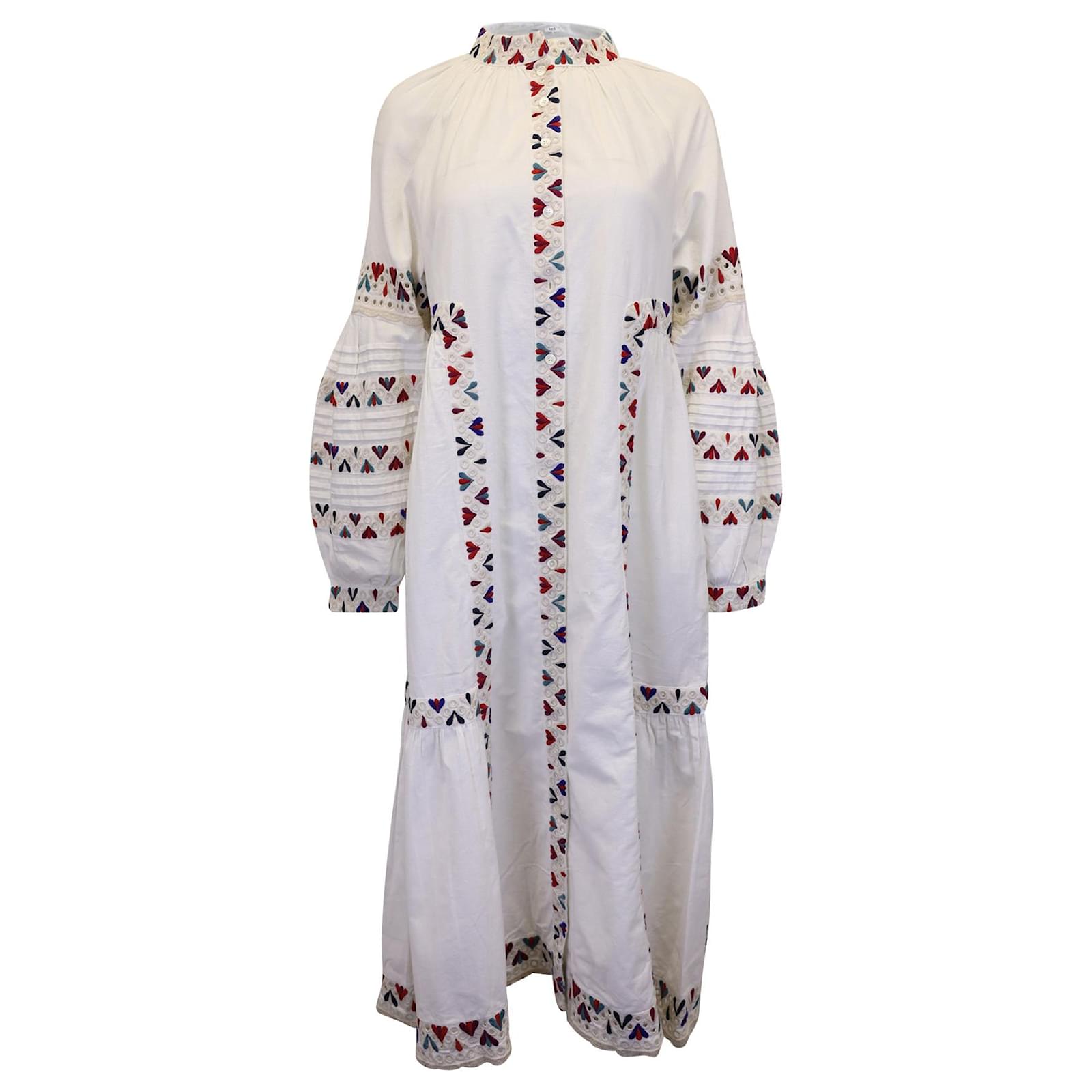 Sea
 Manuela Embroidered Midi-Dress main image 0