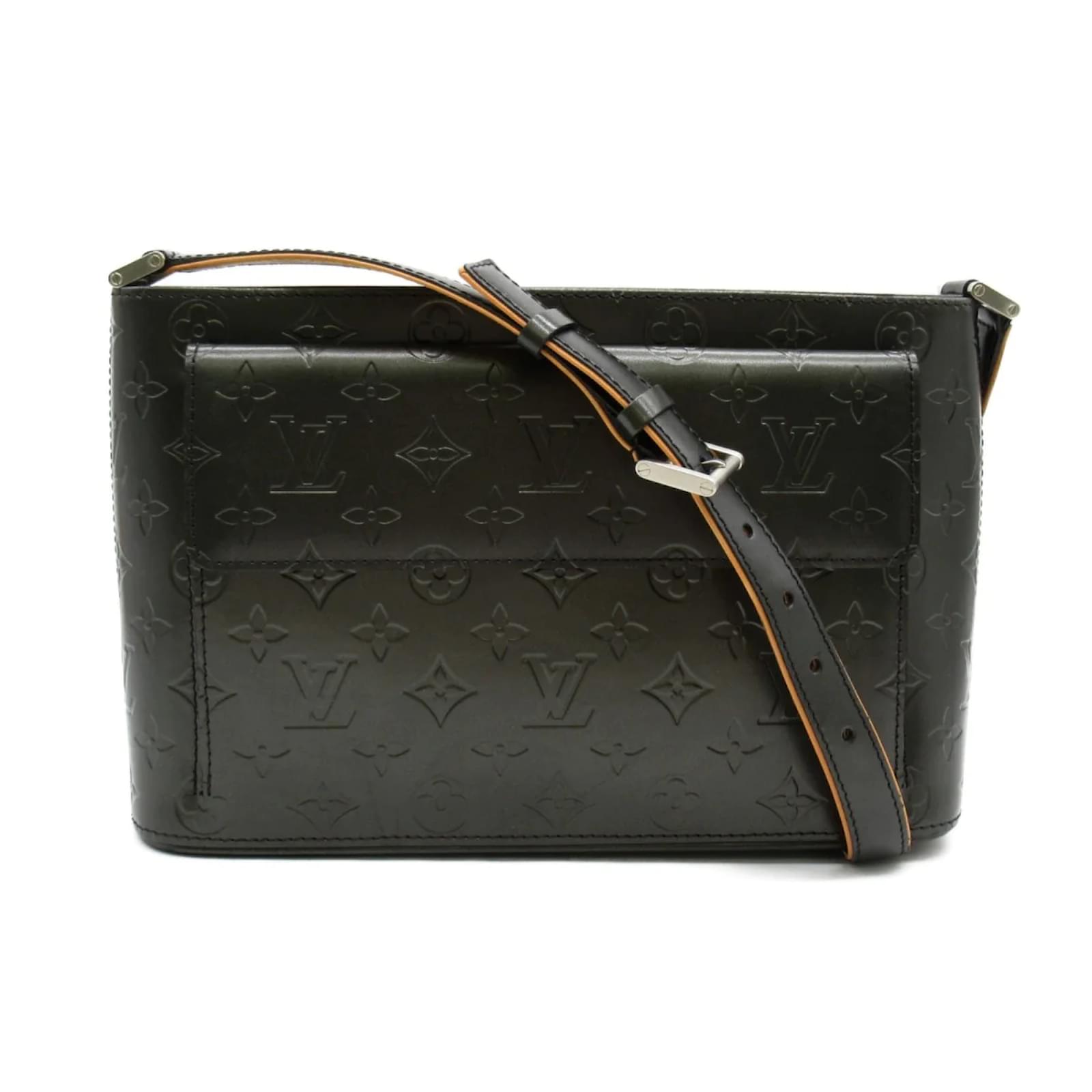 Louis Vuitton Monogram Mat Alston M55122 Black Leather Pony-style calfskin  ref.954056 - Joli Closet
